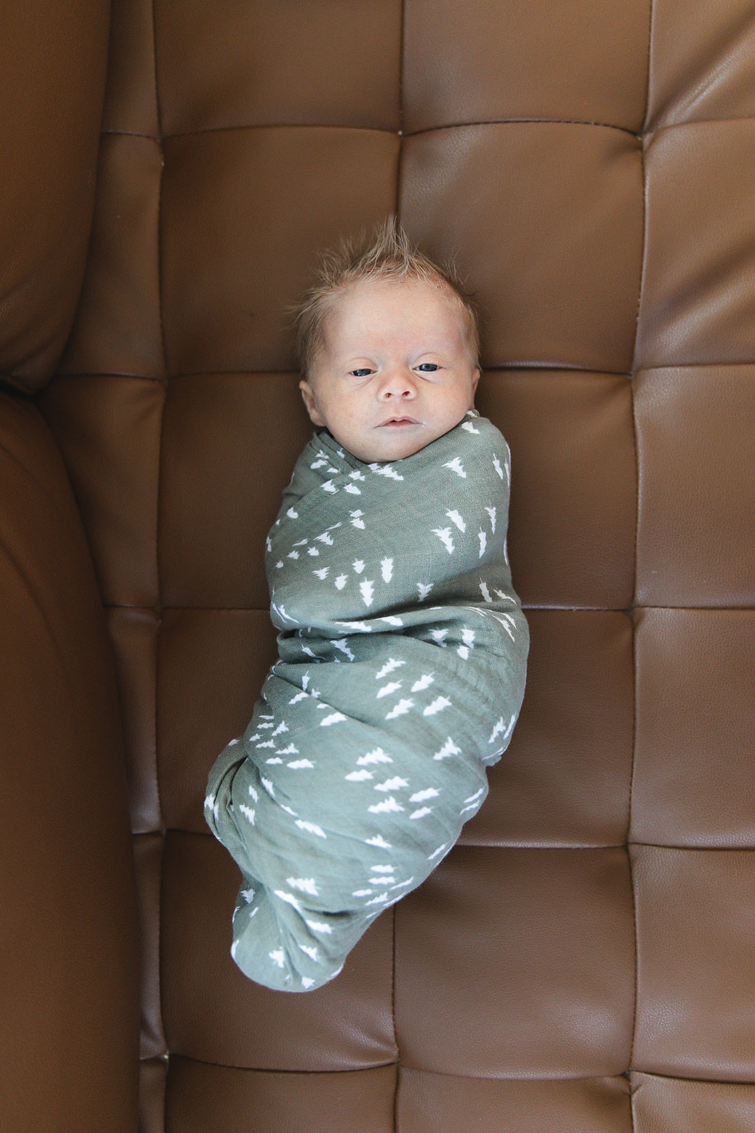 Luxurious Mebie Baby Pines Muslin Swaddle Blanket
