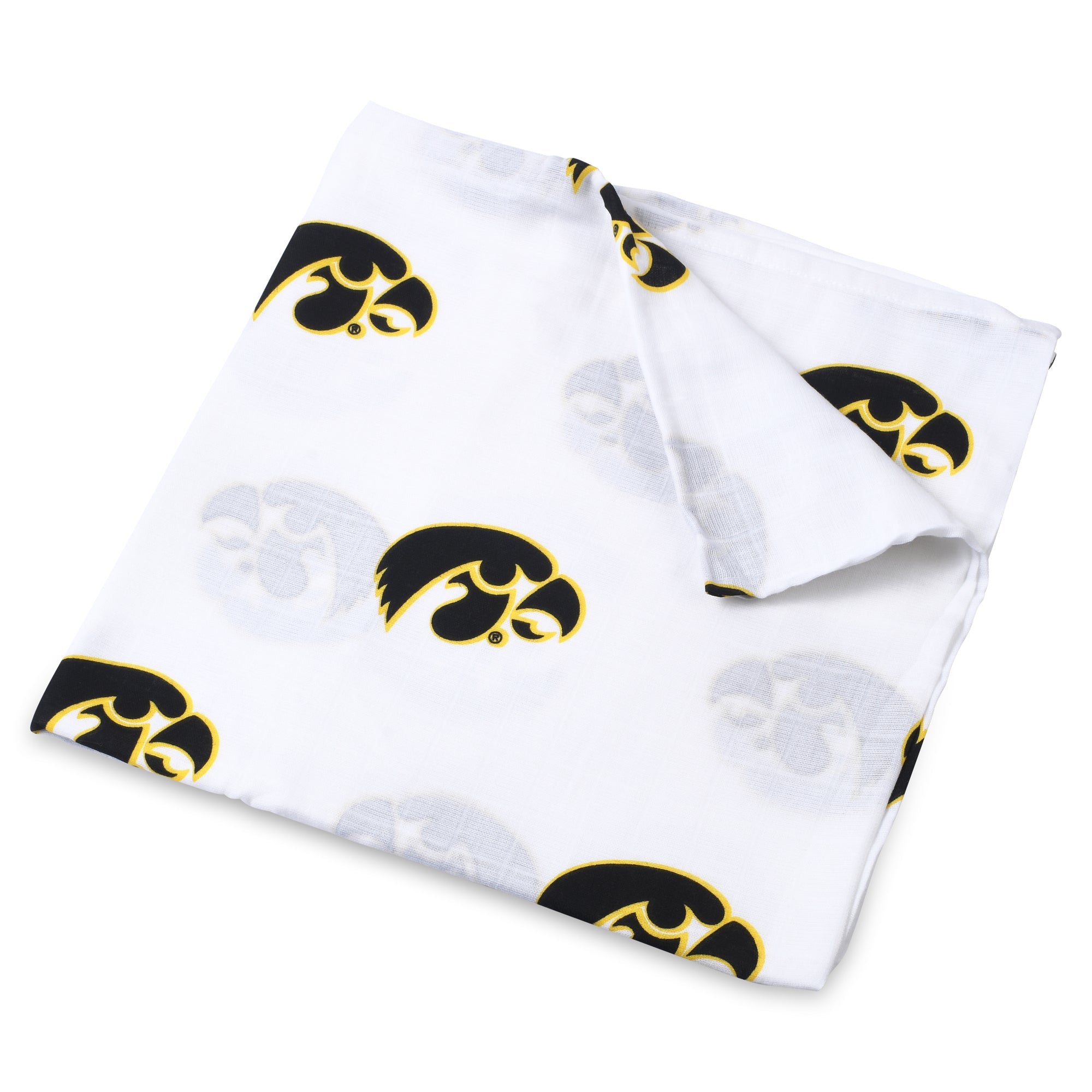 Three Little Anchors Iowa Hawkeyes Swaddle Blanket - Cozy & Comfortable