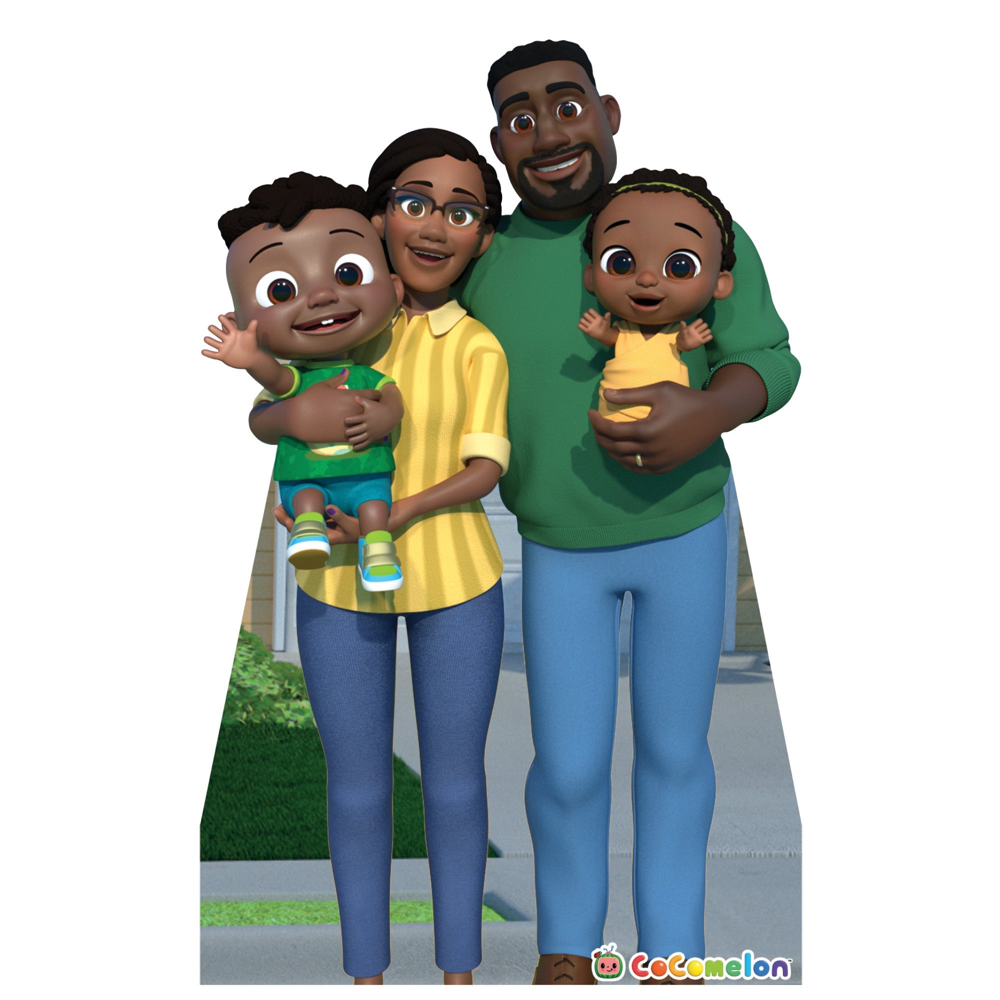 Fathead Cody & Family Life-Size Foam Core Cutout - Officially Licensed CoComelon, Stand Out and Delight!