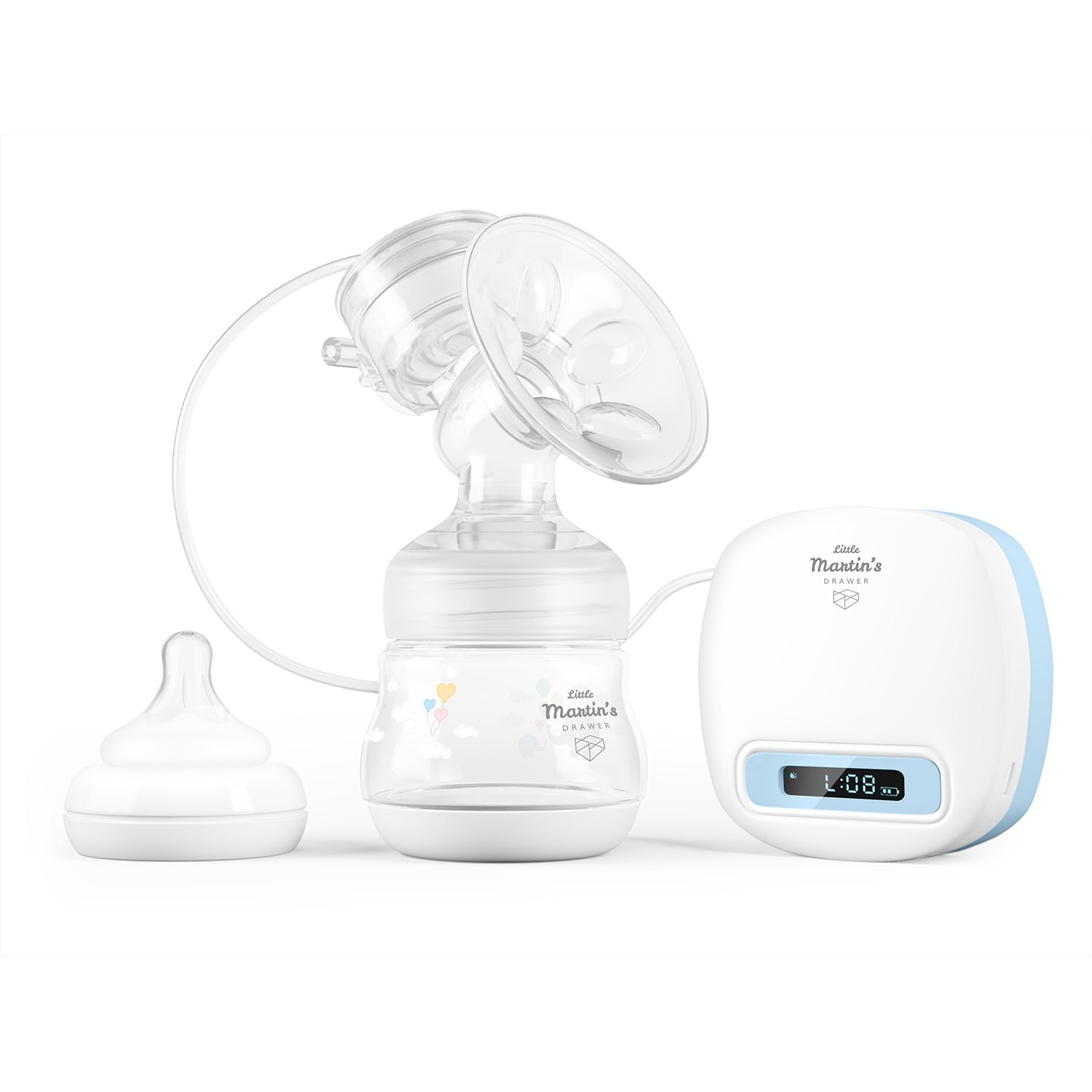 Little Martin's Rechargeable Electric Breast Milk Pump for Easy Breastfeeding on the Go