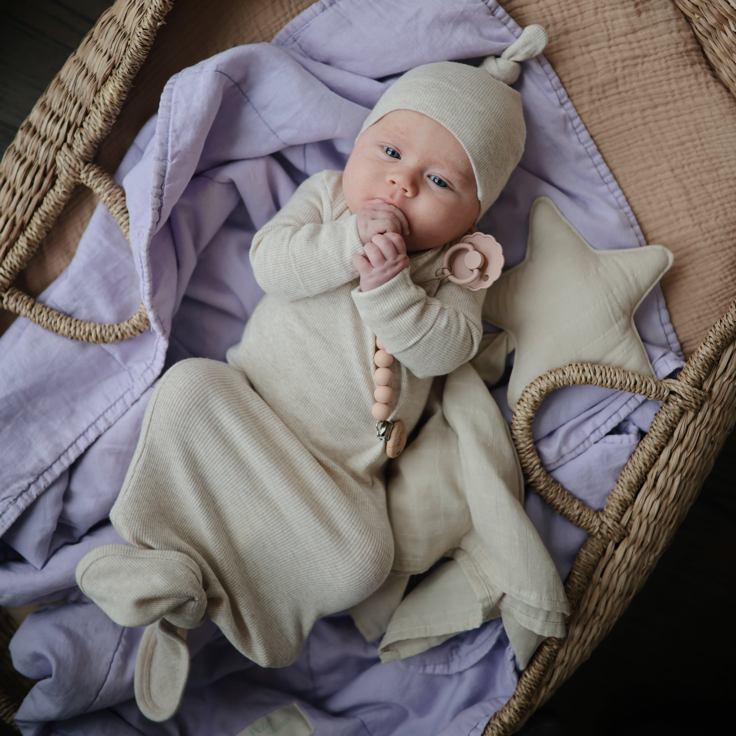 Mushie's Adorable Star - Lovey Blanket for Little Ones