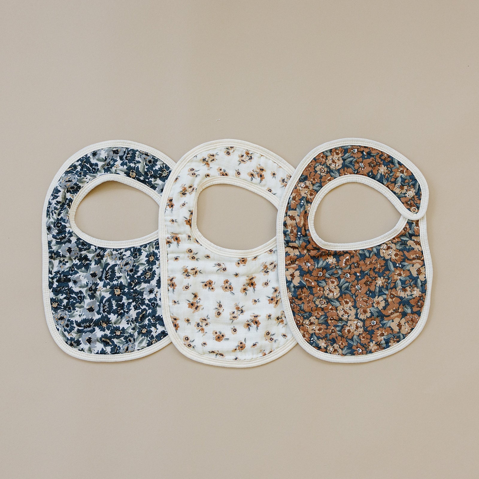 Mebie Baby Autumn Bloom Soft & Stylish Muslin Bib