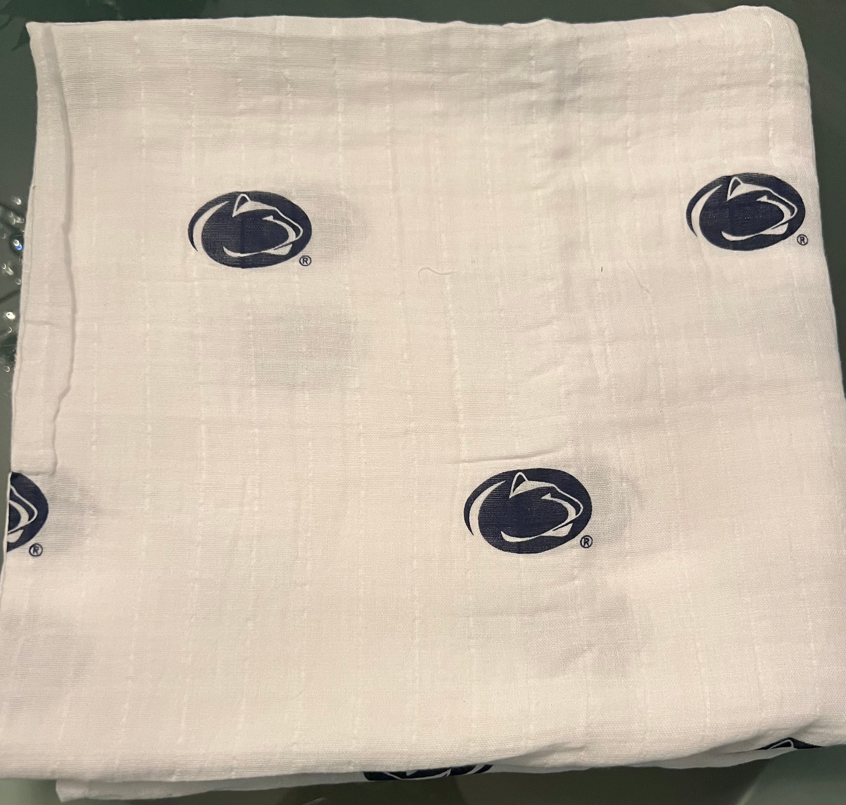 Three Little Anchors Penn State University Ultra-Soft and Versatile Swaddle Blanket