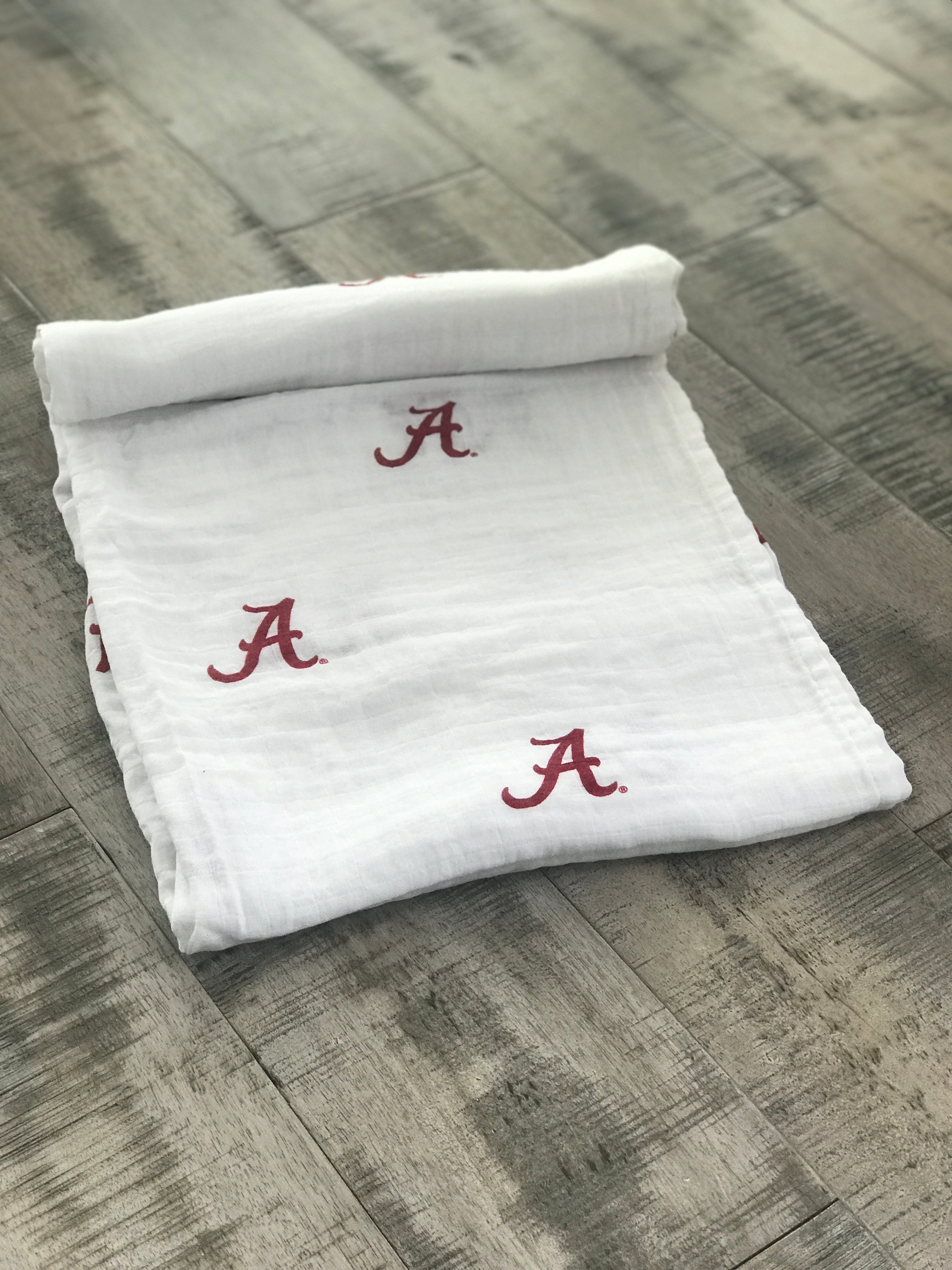 Alabama's Pride: Three Little Anchors University of Alabama Swaddle Blanket