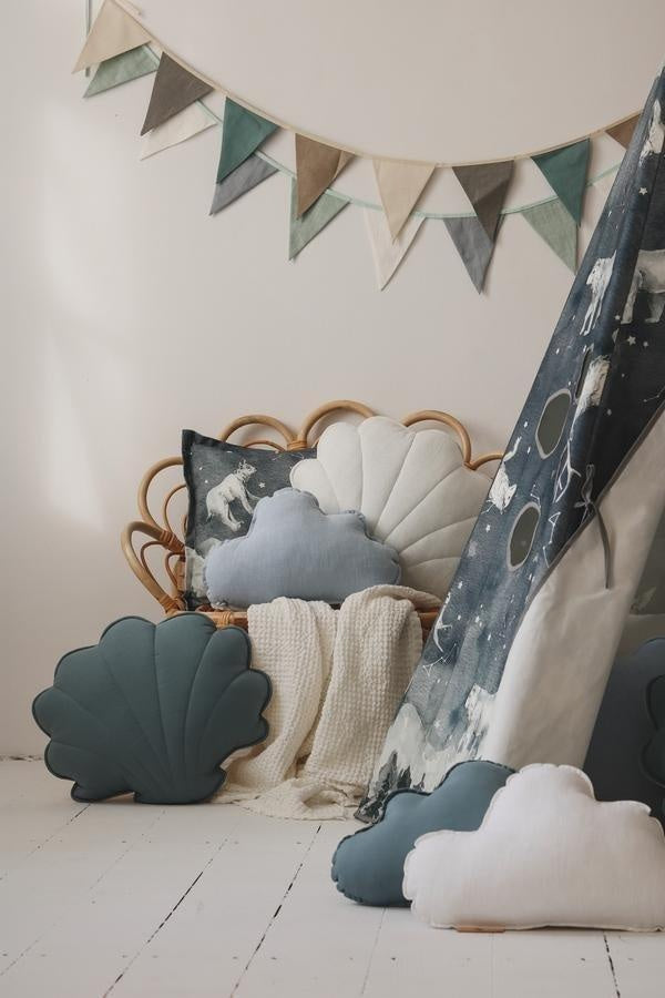 Moi Mili Grey Linen Cloud Pillow - Ultimate Comfort for All