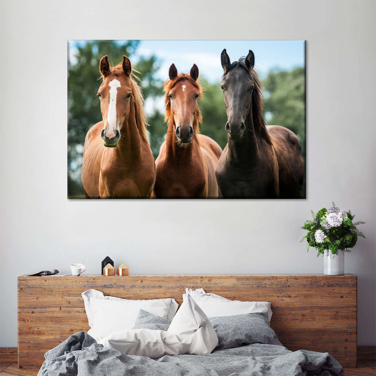 ElephantStock Young Horses Wall Decor