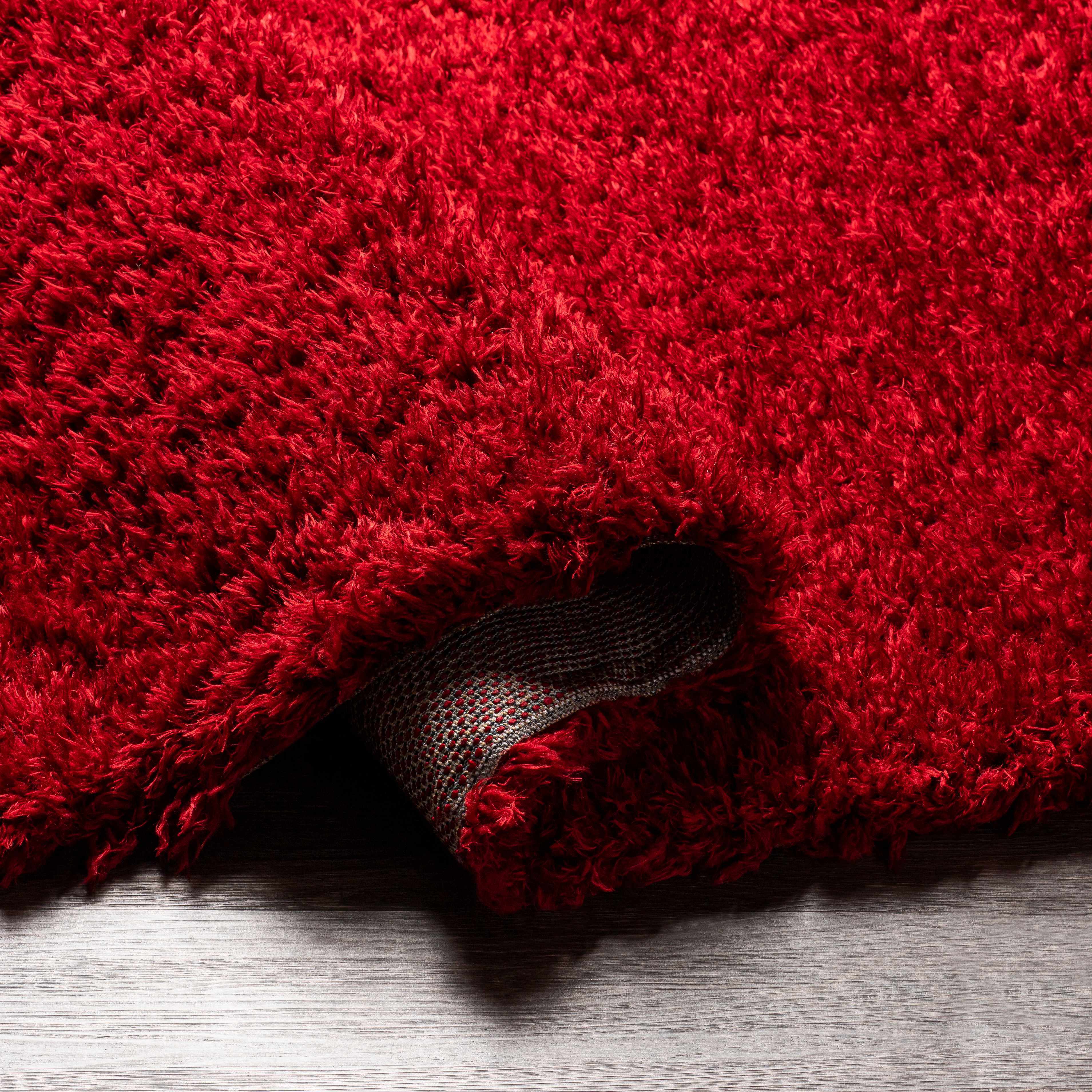 Luxurious Red Shag Carpet by Hauteloom - Siari Collection