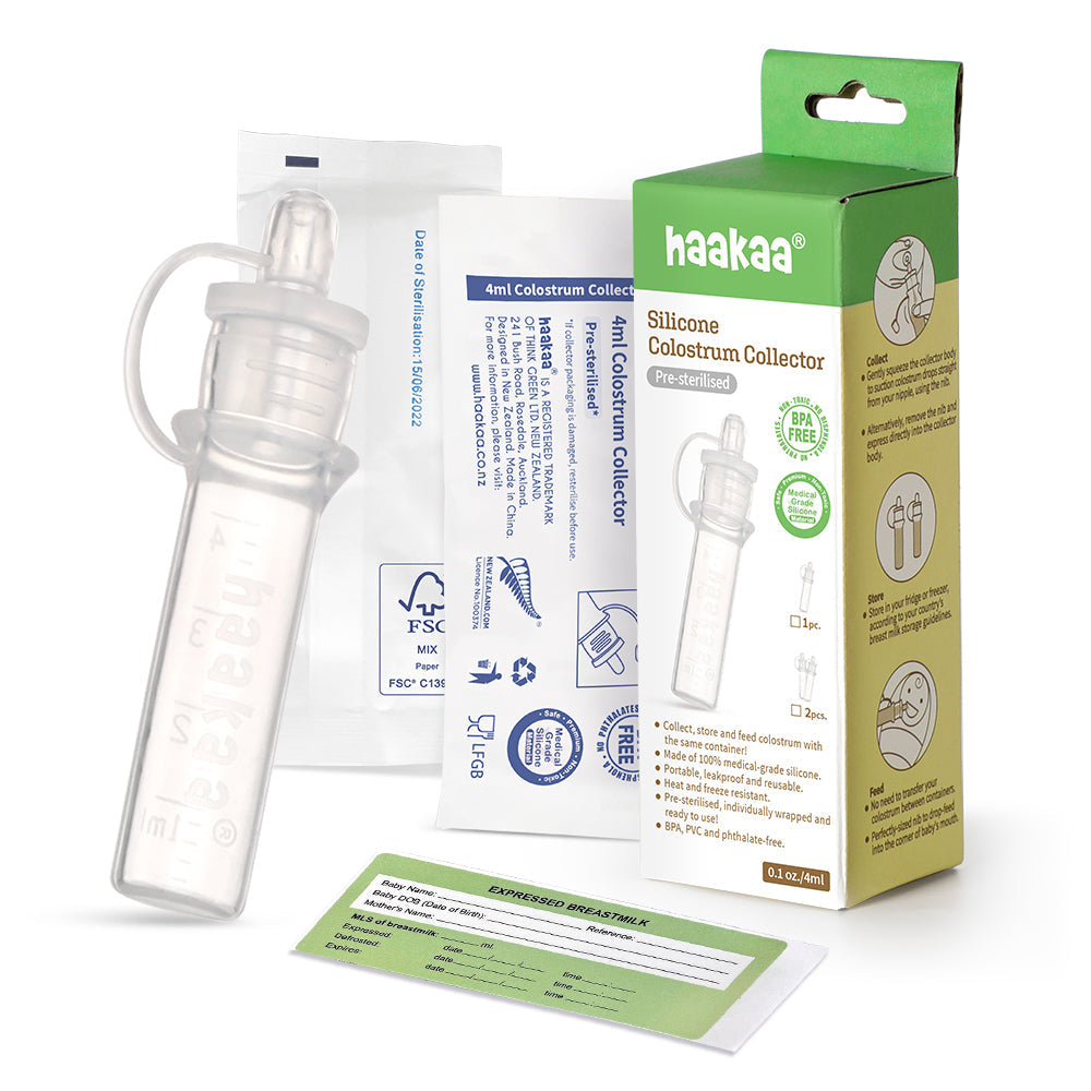 Haakaa 4 ml Silicone Colostrum Collector - 1 PK (Pre-Sterilized)