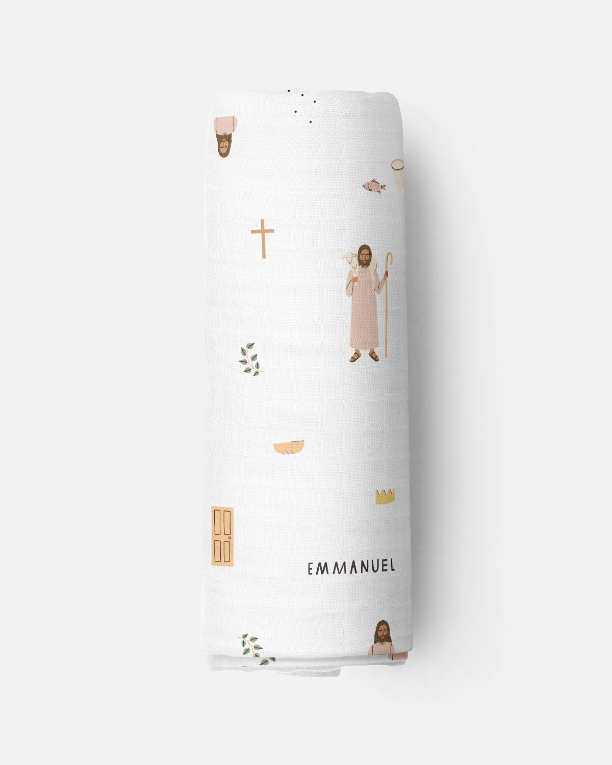 Divine Comfort: Jesus - Inspired Muslin Swaddle Baby Blanket