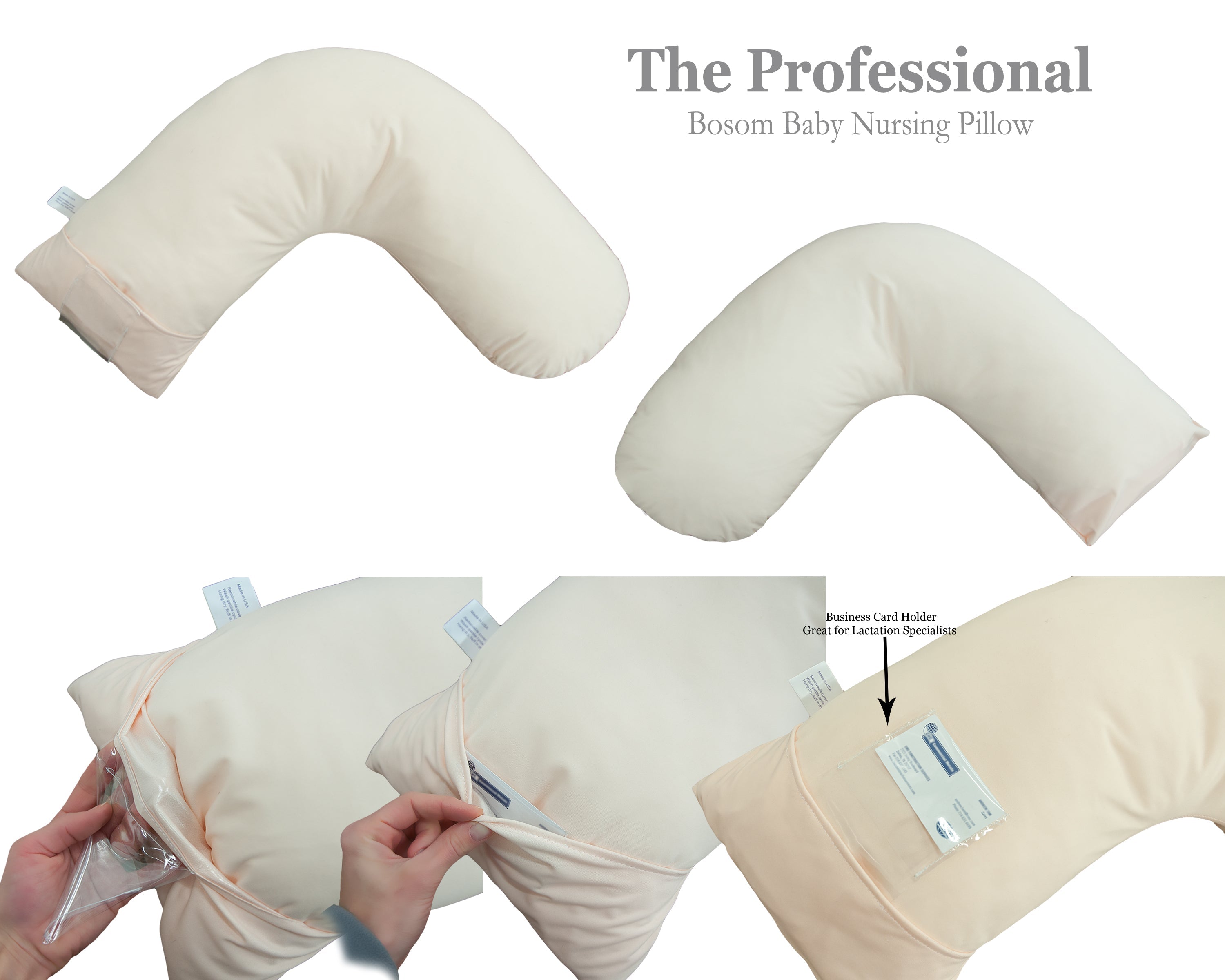 Luna Lullaby Ultra-Soft Hypoallergenic Nursing Pillow Cover - White Perfection