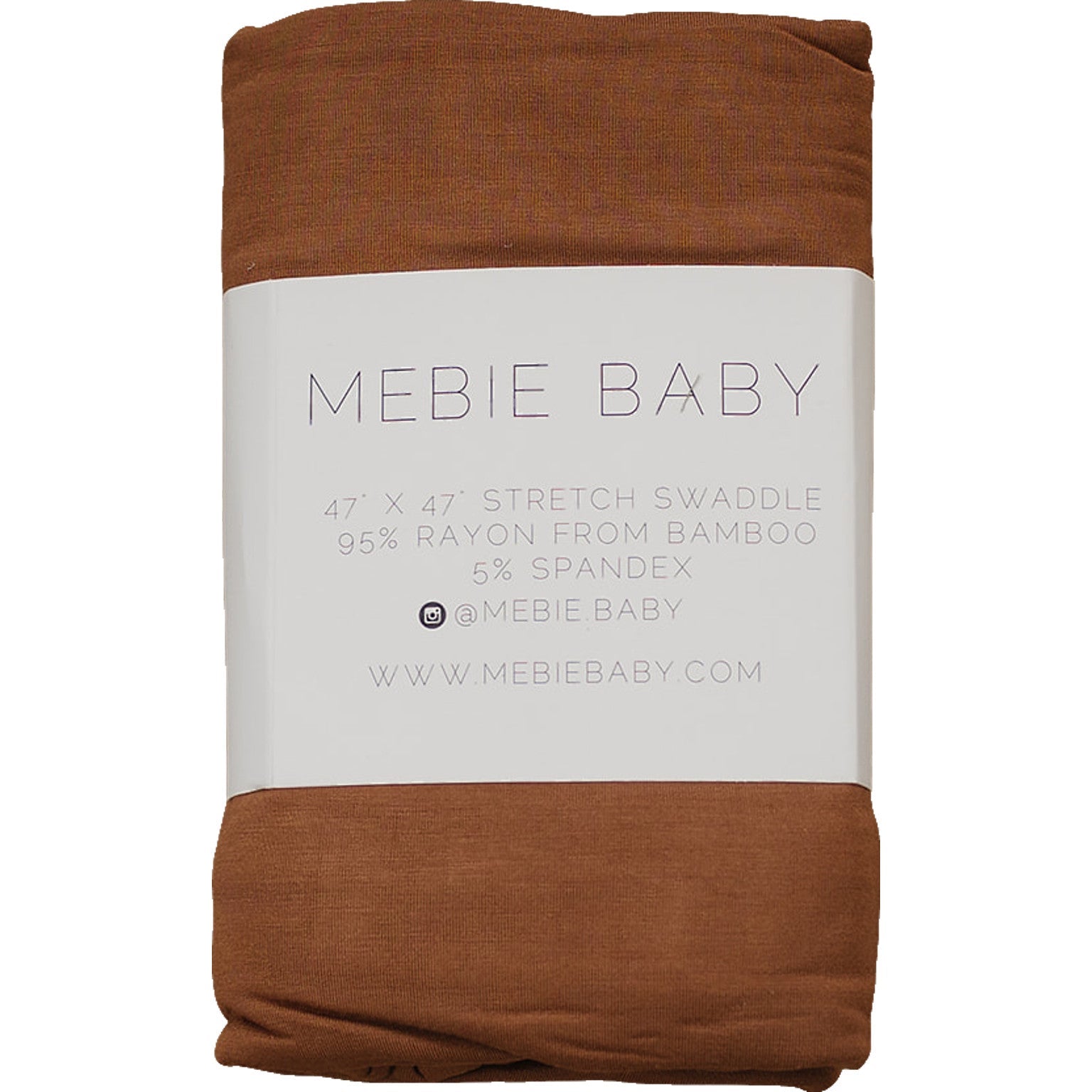 Mebie Baby's Ultra-Soft Rust Bamboo Stretch Swaddle - A Must-Have for Your Little One!