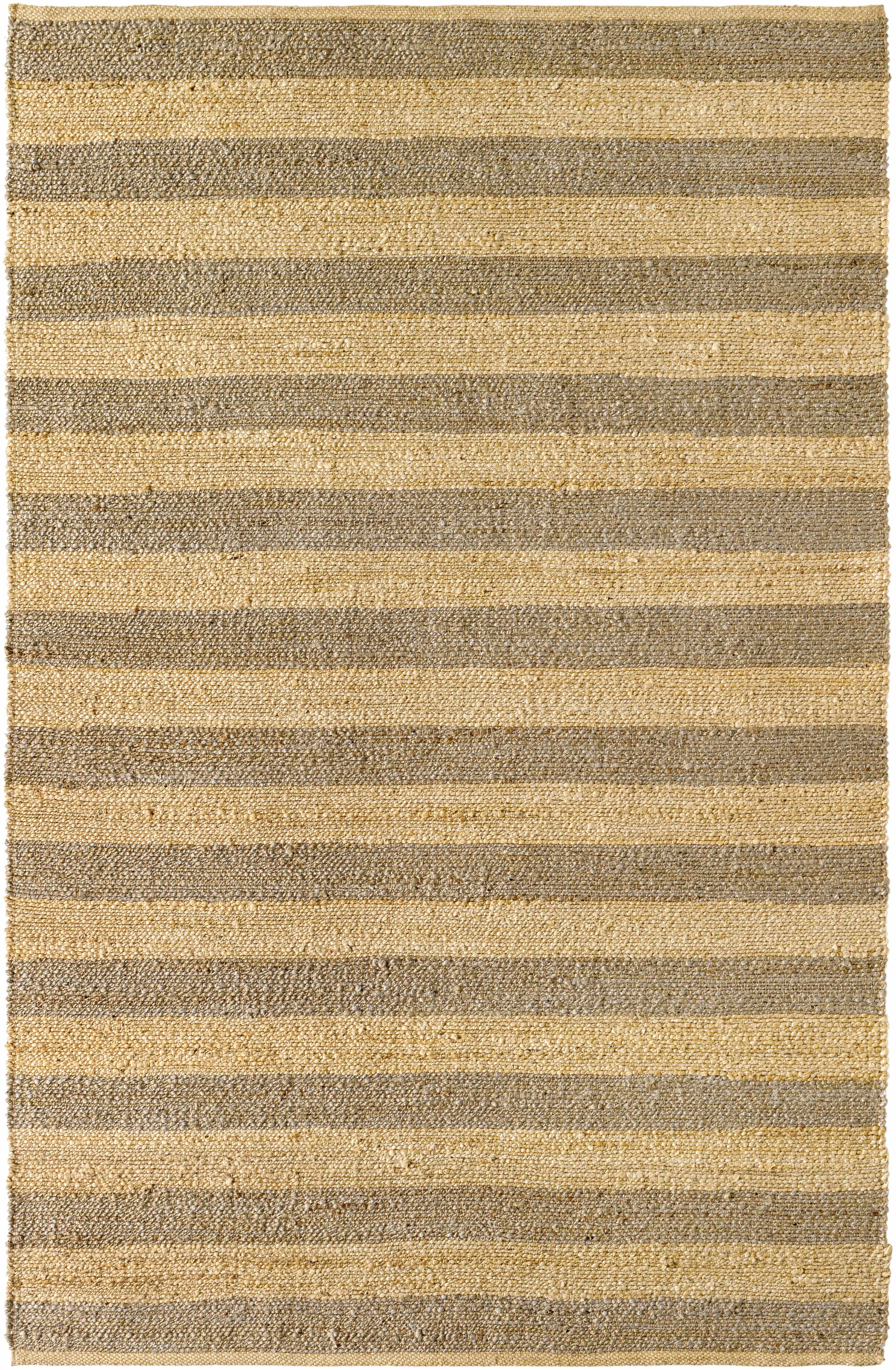 Exquisite Hauteloom Ilkay Block Stripe Jute Rug