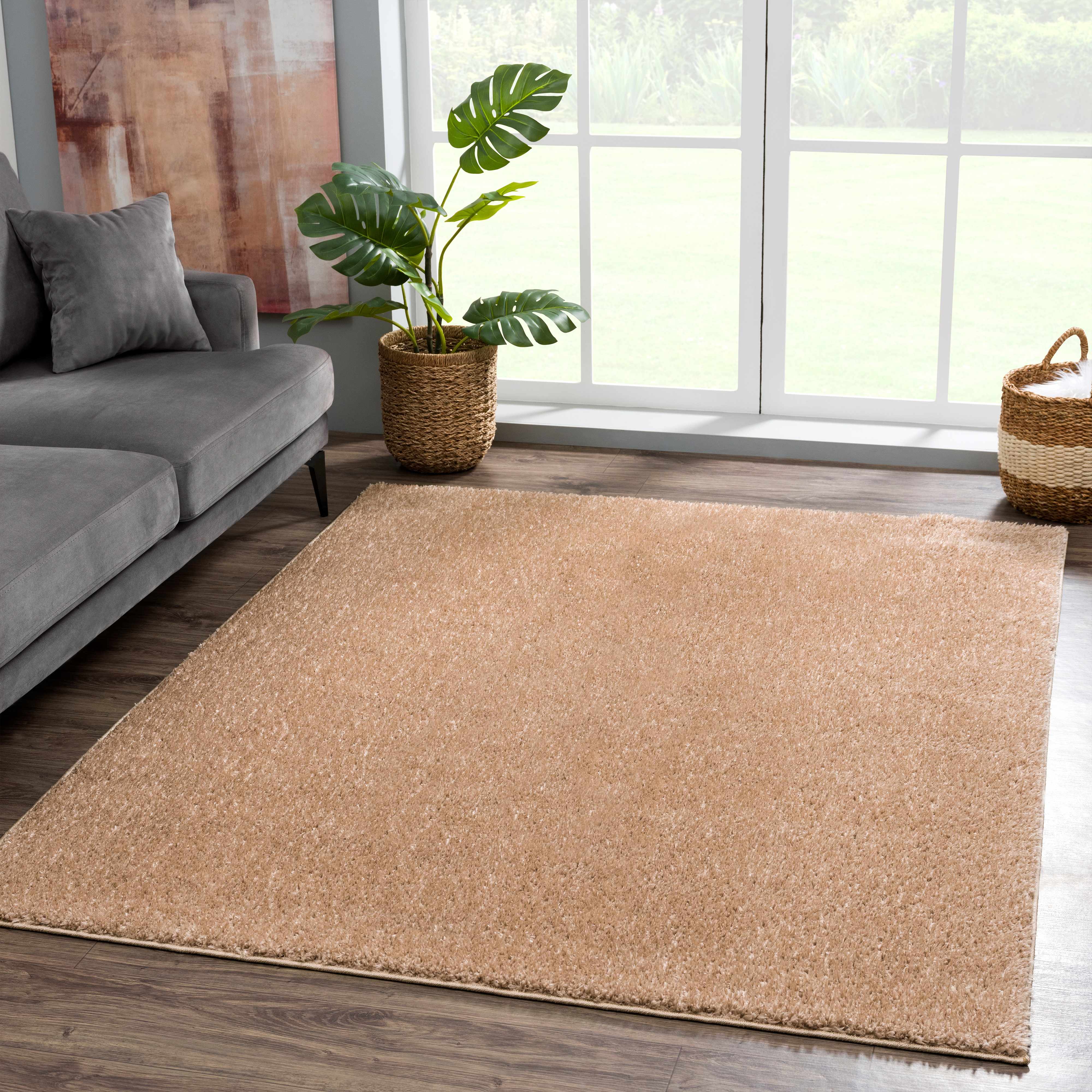 Luxurious Judy Brown Washable Area Rug for a Cozy Home