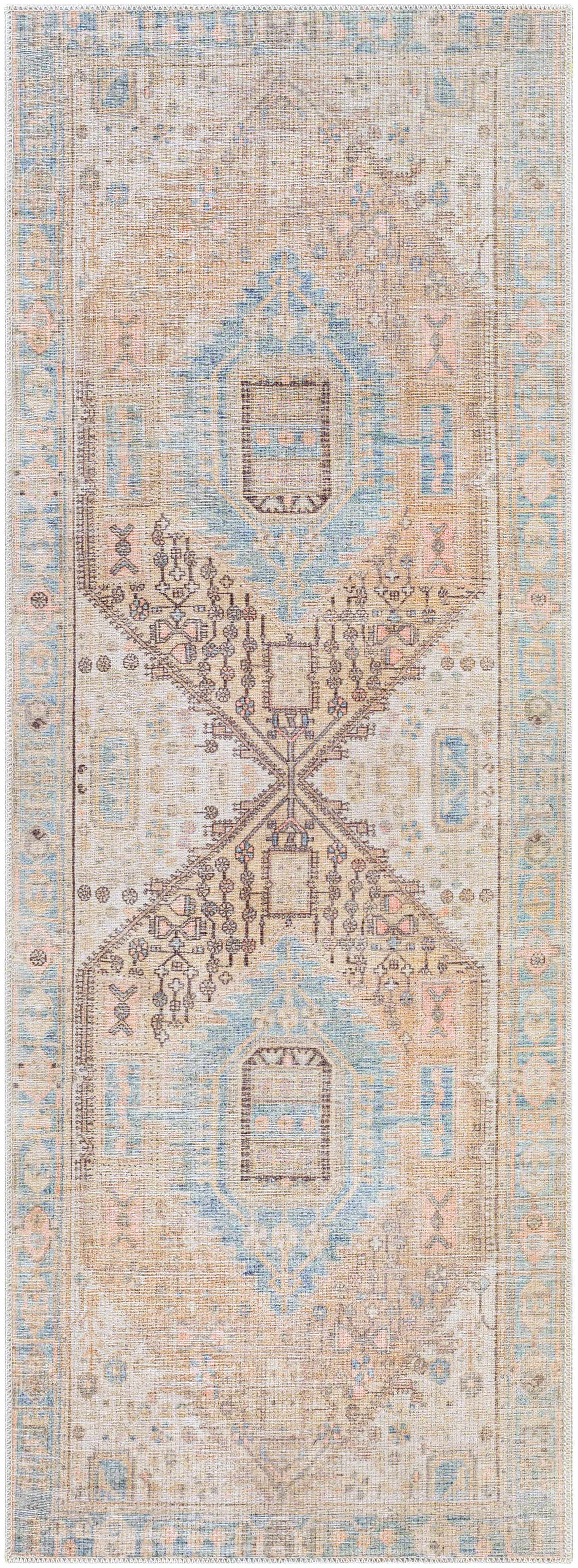 Hauteloom Baloy Vintage Area Rug - Light Olive: Add a Touch of Boho Elegance to Your Space