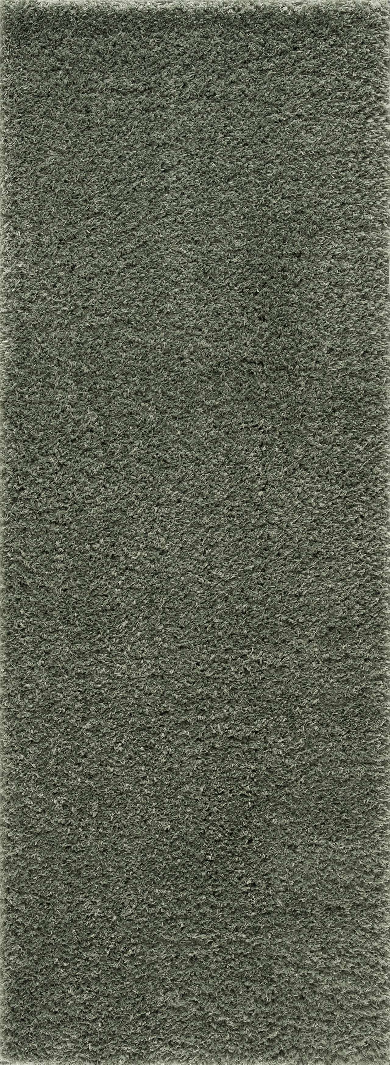 Hauteloom Faina Solid Green Ultra-Soft Washable Shag Rug
