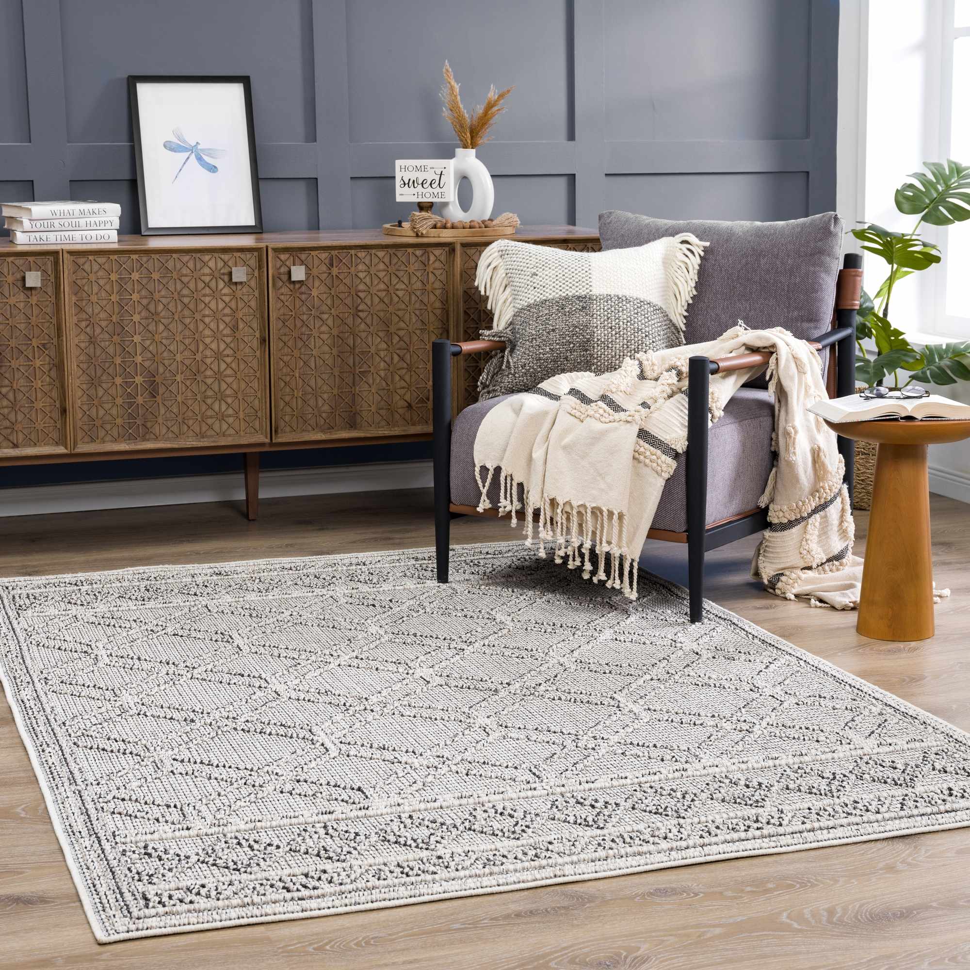 Hauteloom Diah Bone Area Rug - Transform Your Space