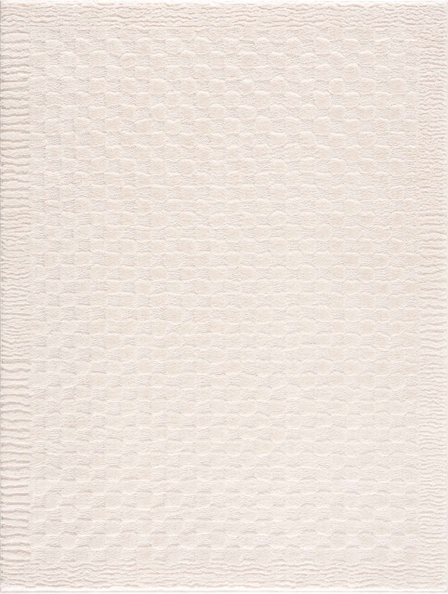 Luxurious Hauteloom Leryn Ivory Checkered Area Rug - Transform Your Space