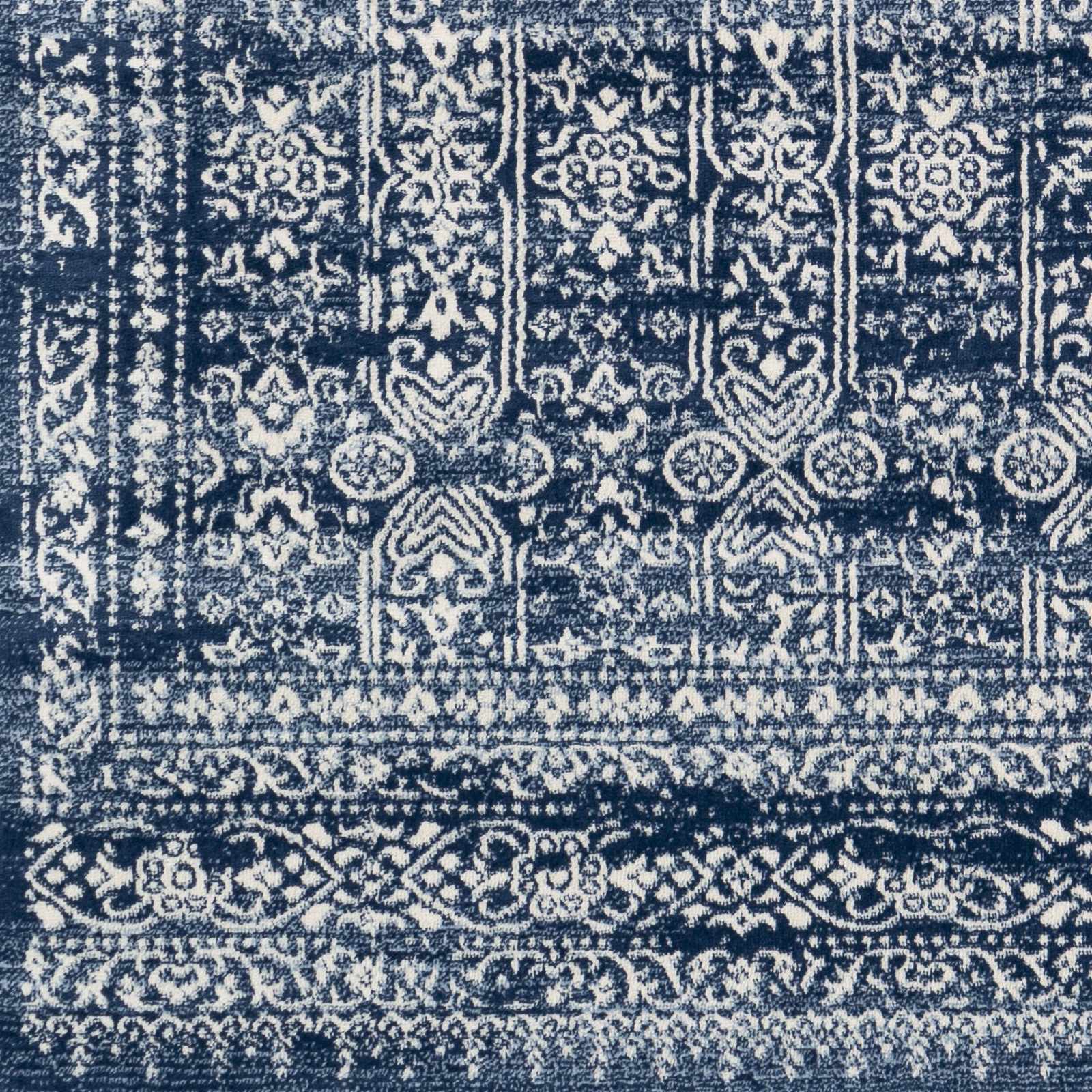 Hauteloom Michie Dark Blue Luxury Area Rug