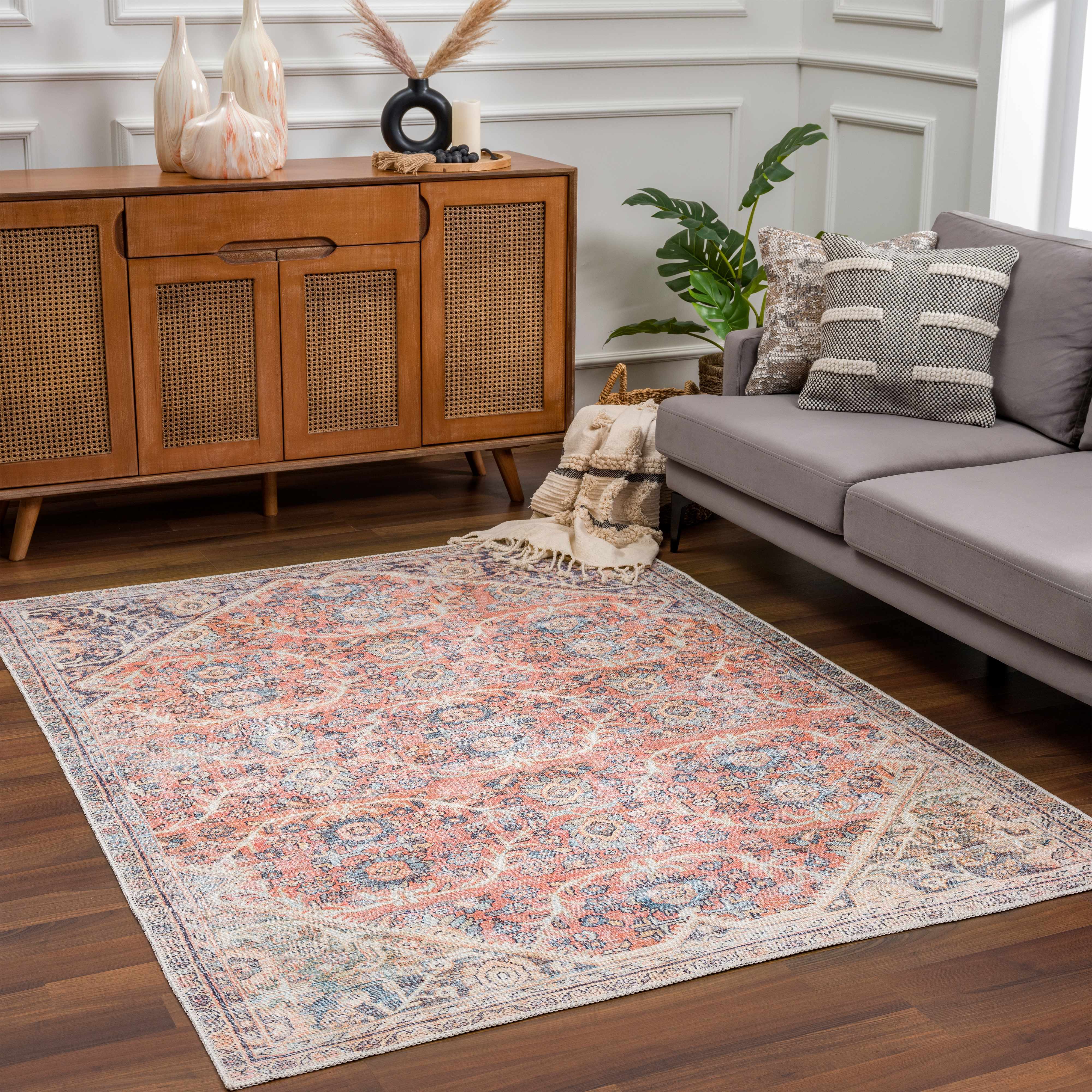 Hauteloom Konstantina Washable Luxury Area Rug