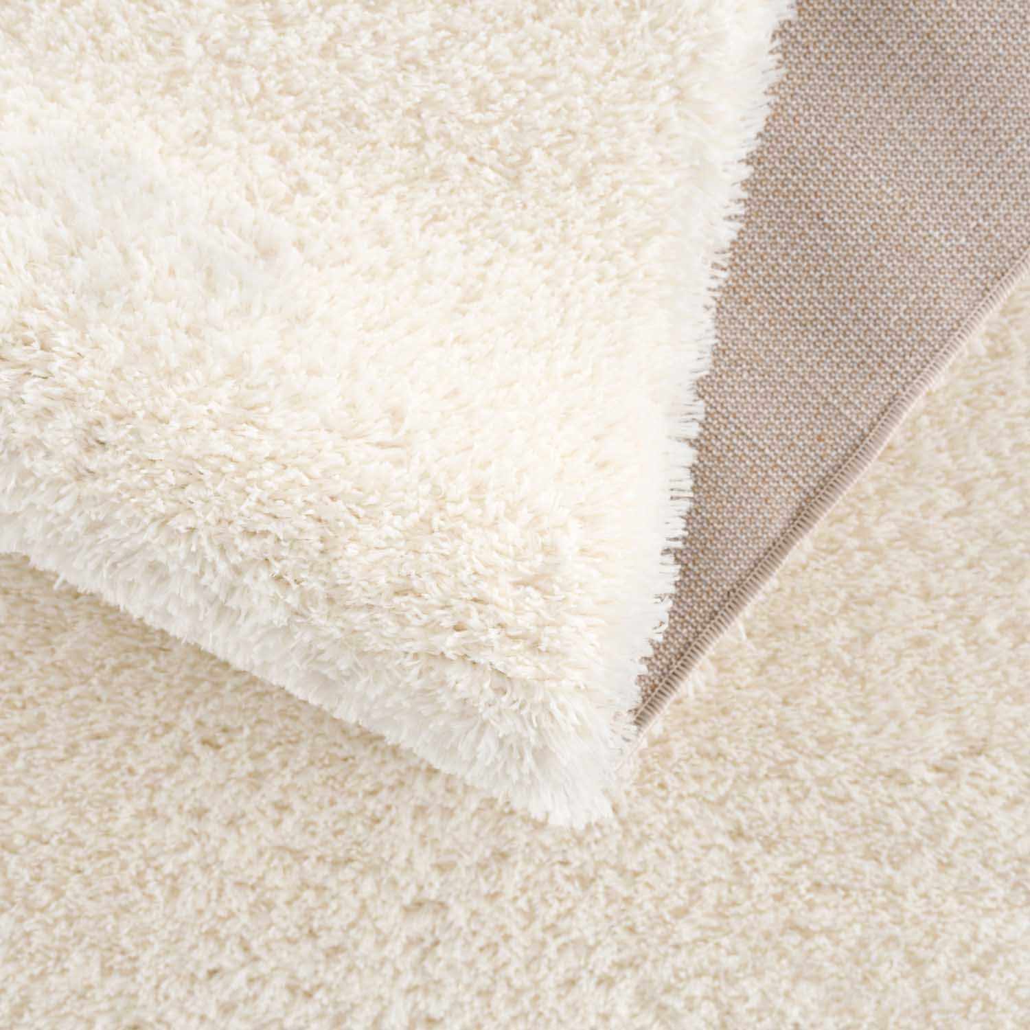 Luxurious Hauteloom Heavenly Cream Plush Rug - A Dreamy Addition to Your Space