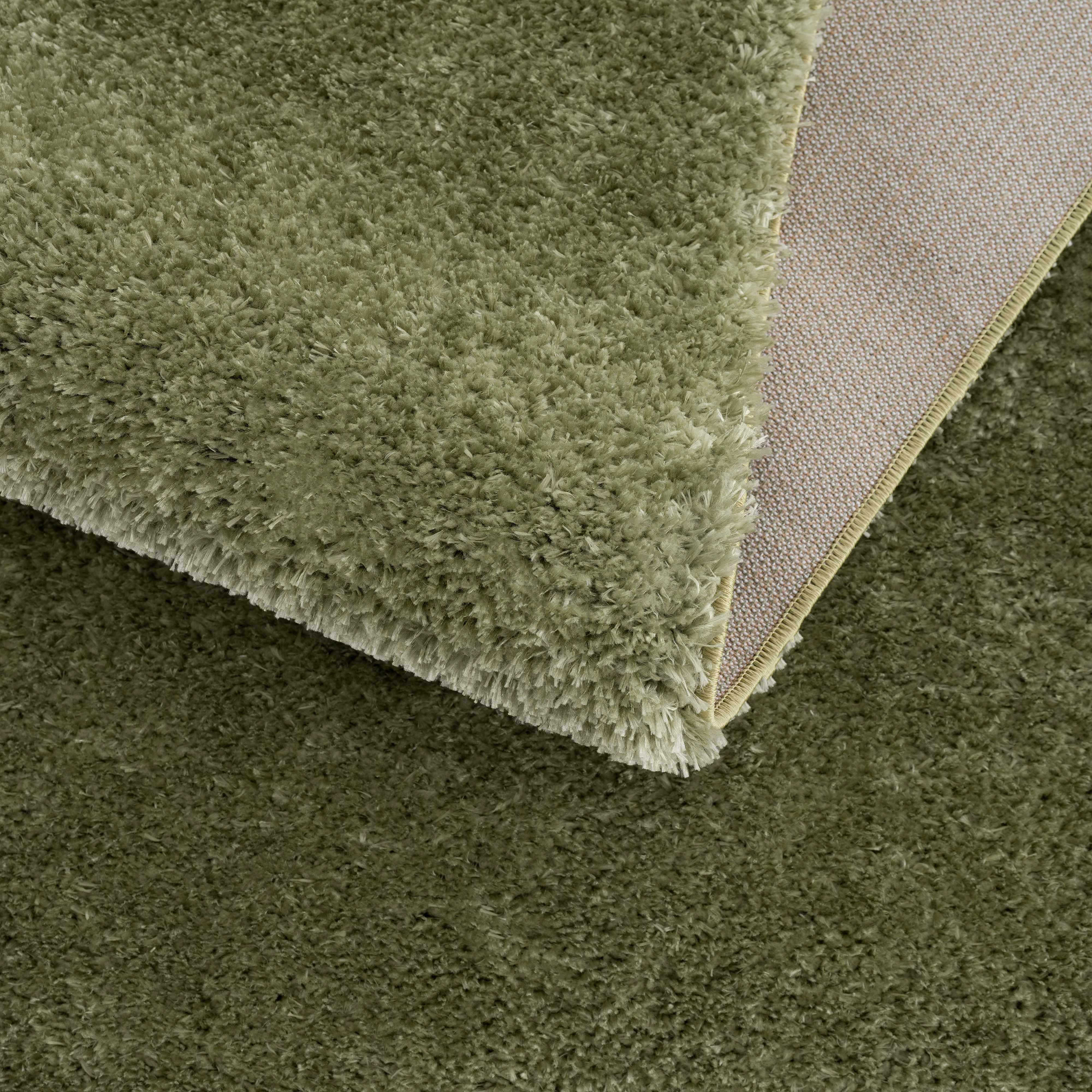 Indulge in Luxury with Hauteloom Heavenly Solid Green Plush Rug