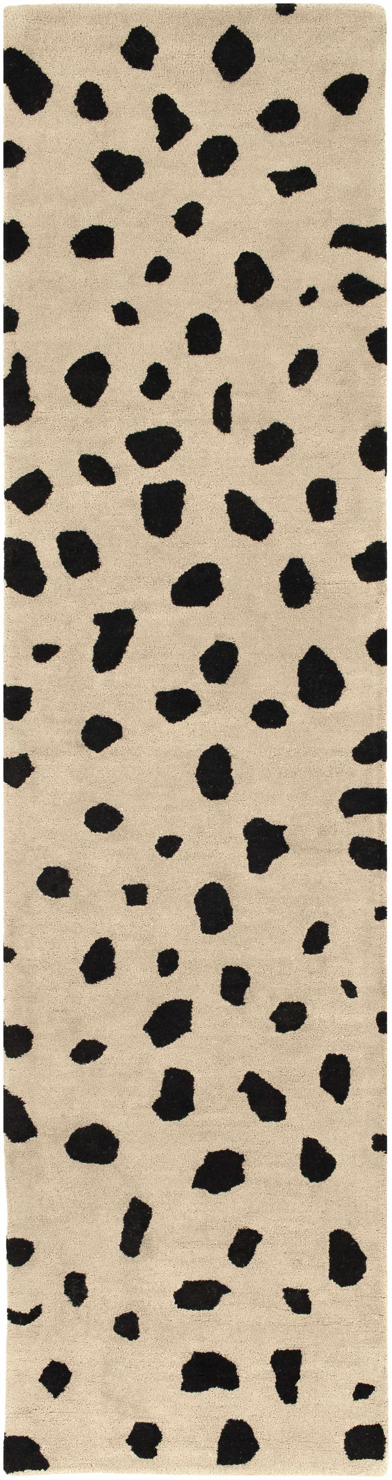 Luxurious Hauteloom Guiseley Dalmatian-Inspired Wool Area Rug