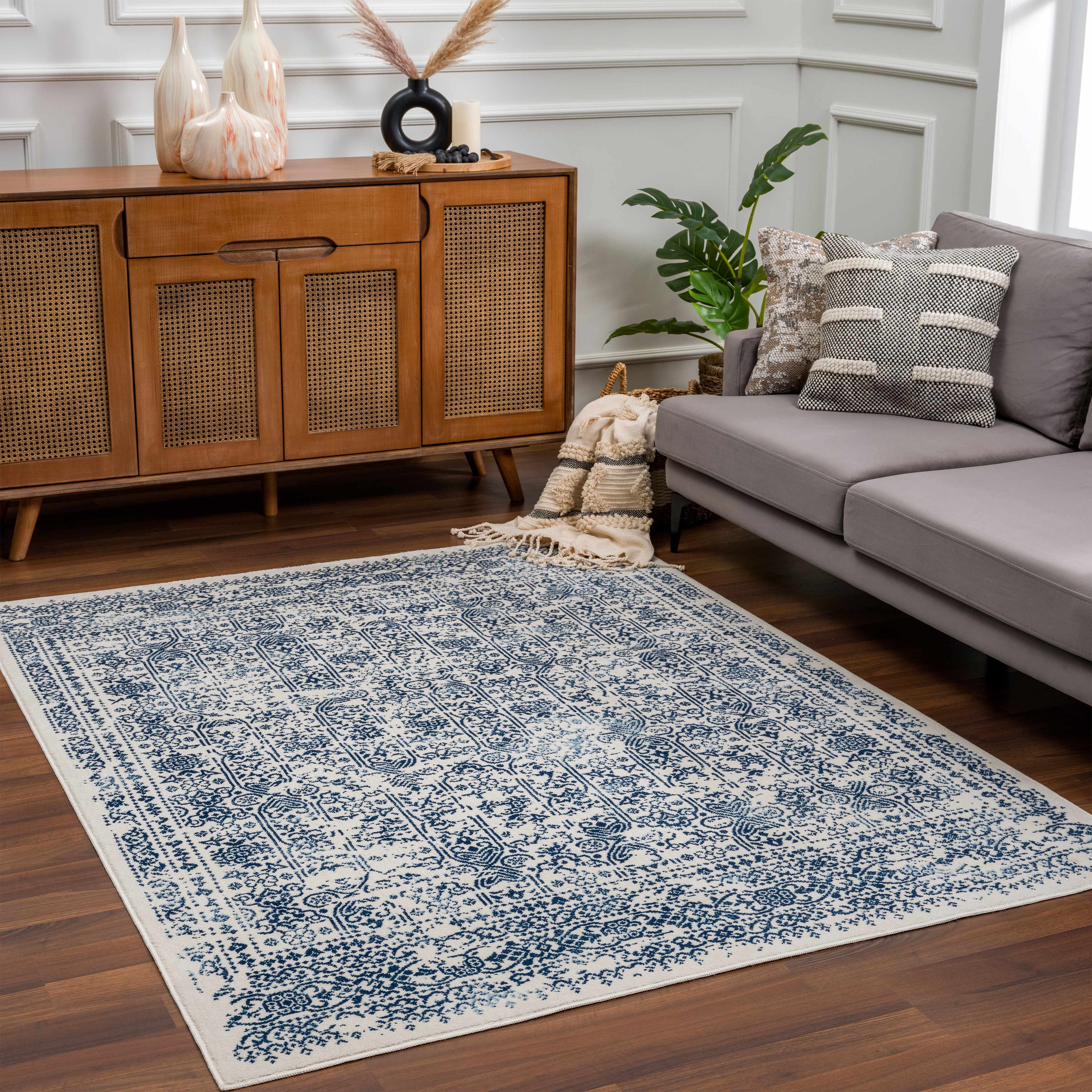 Hauteloom Michie Blue Rug - Transform Your Space