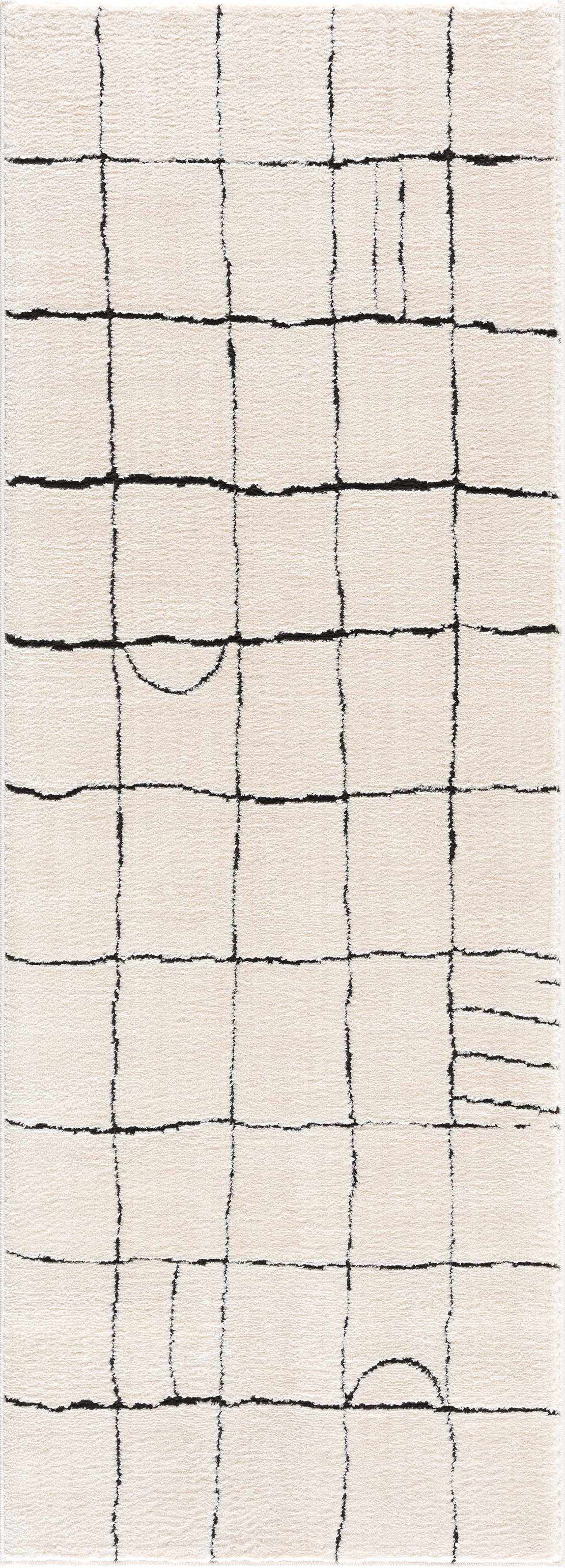 Hauteloom Keanu Black & White Gambit Rug - Effortlessly Stylish!