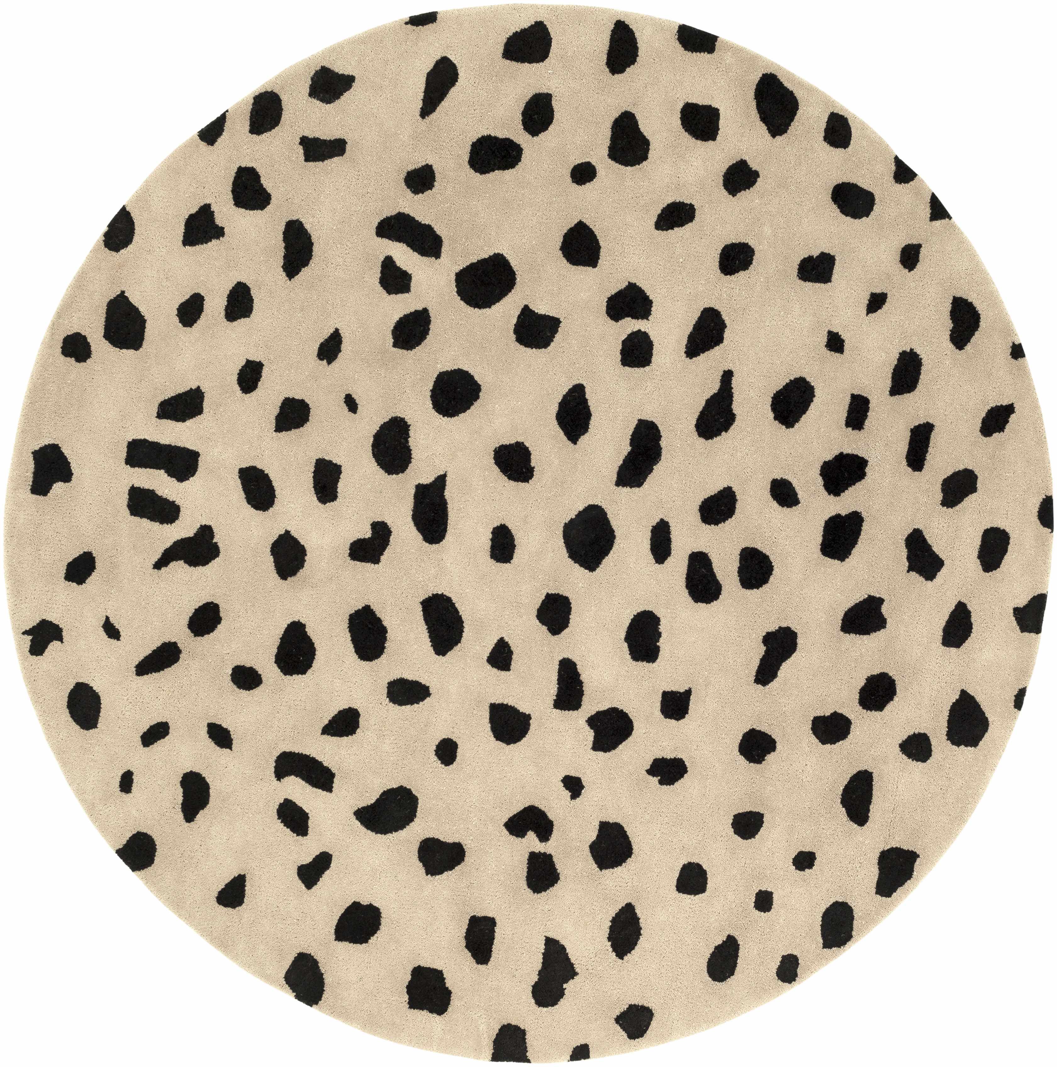 Luxurious Hauteloom Guiseley Dalmatian-Inspired Wool Area Rug