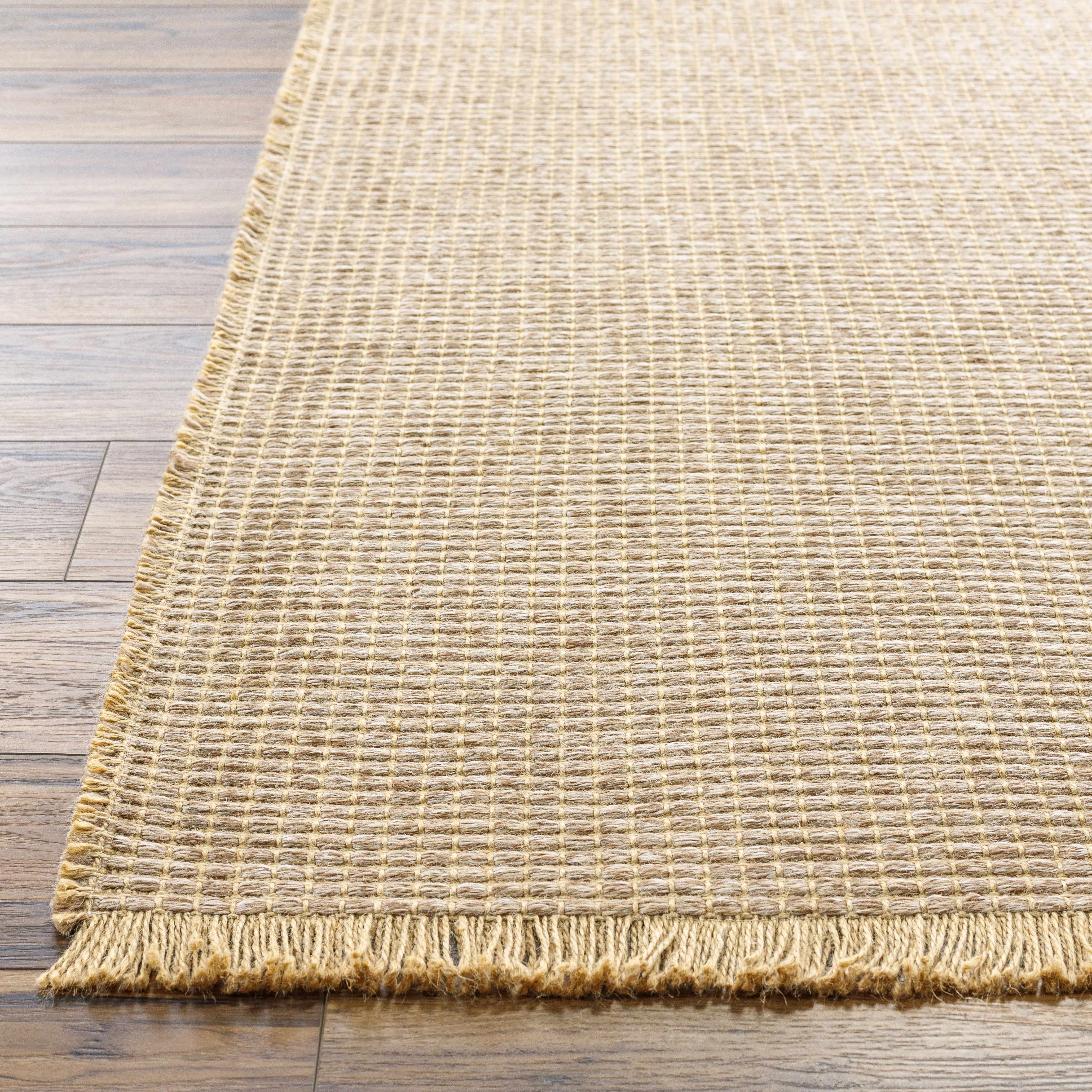 Luxurious Hauteloom Kimi Jute Beige Area Rug by Surya X Becki Owens - Transform Your Space