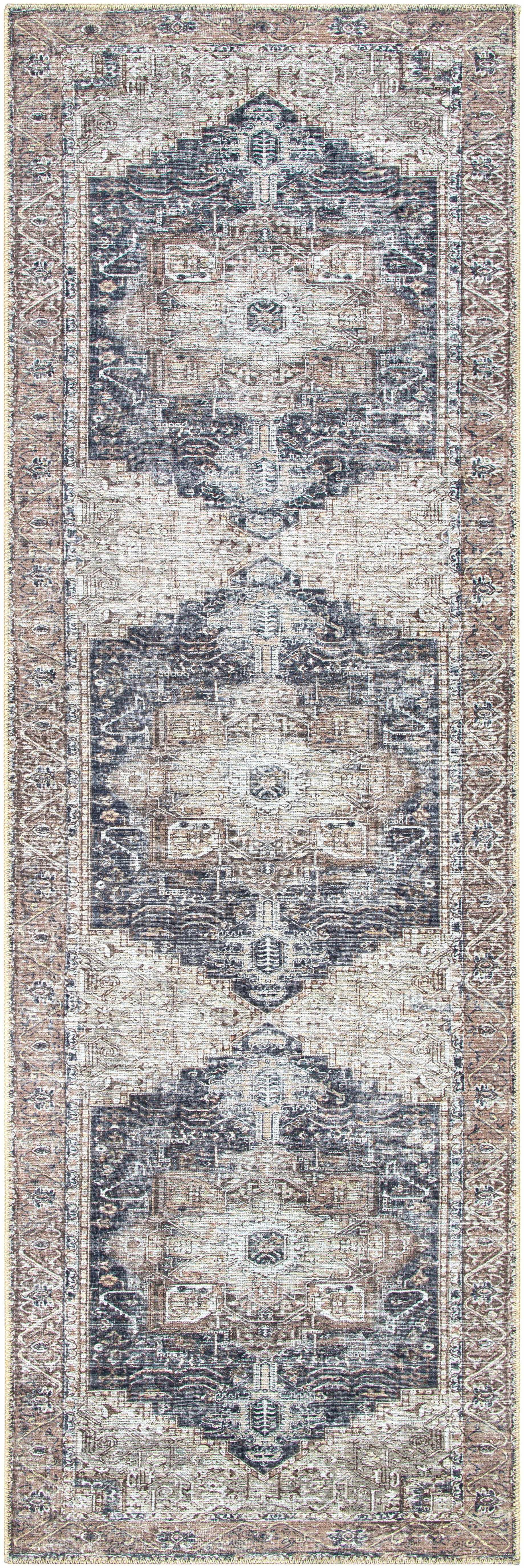 Hauteloom Beige Rosman Washable Rug - Elegance for Your Home