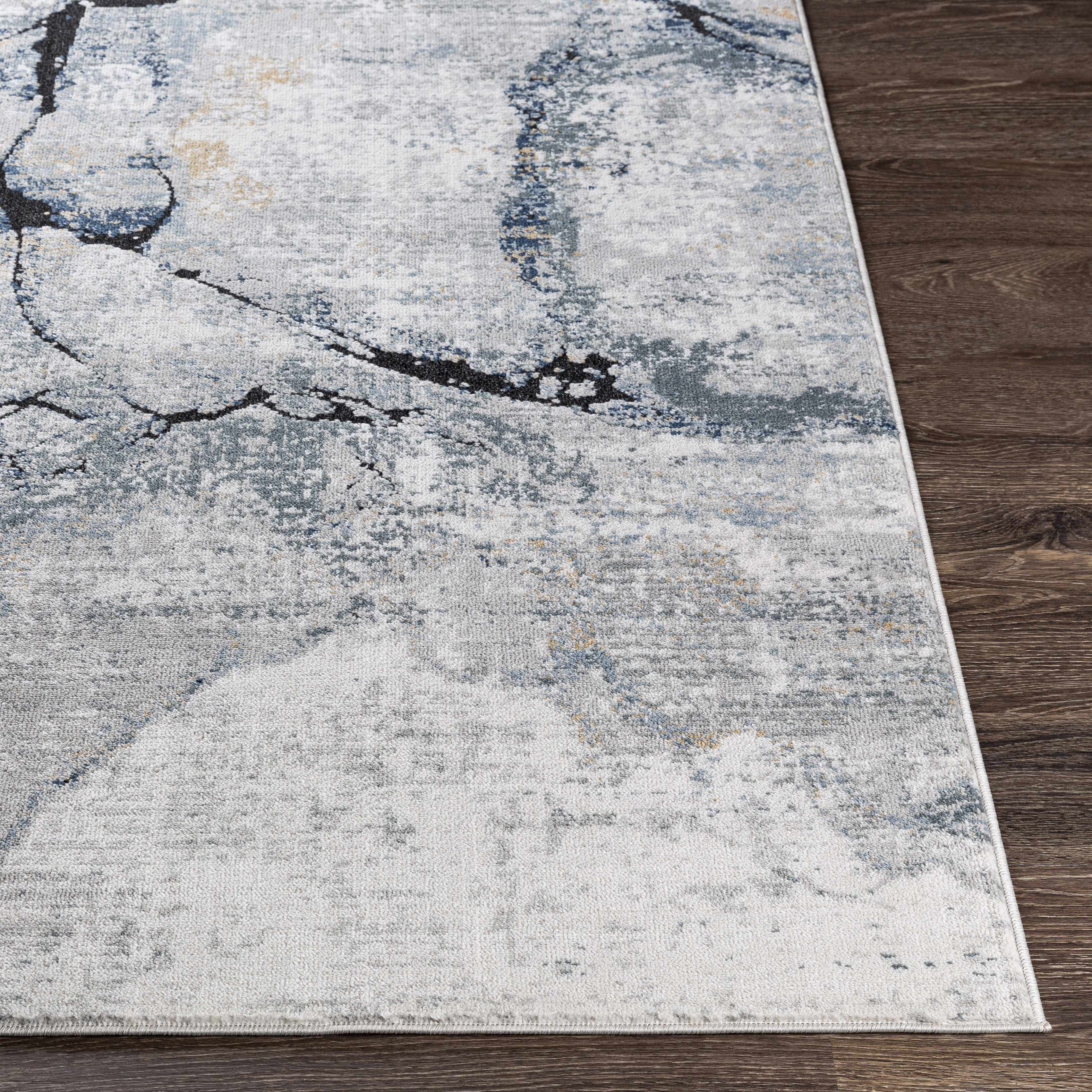 Hauteloom Fremantle Gray Marble Rug - Transform Your Space