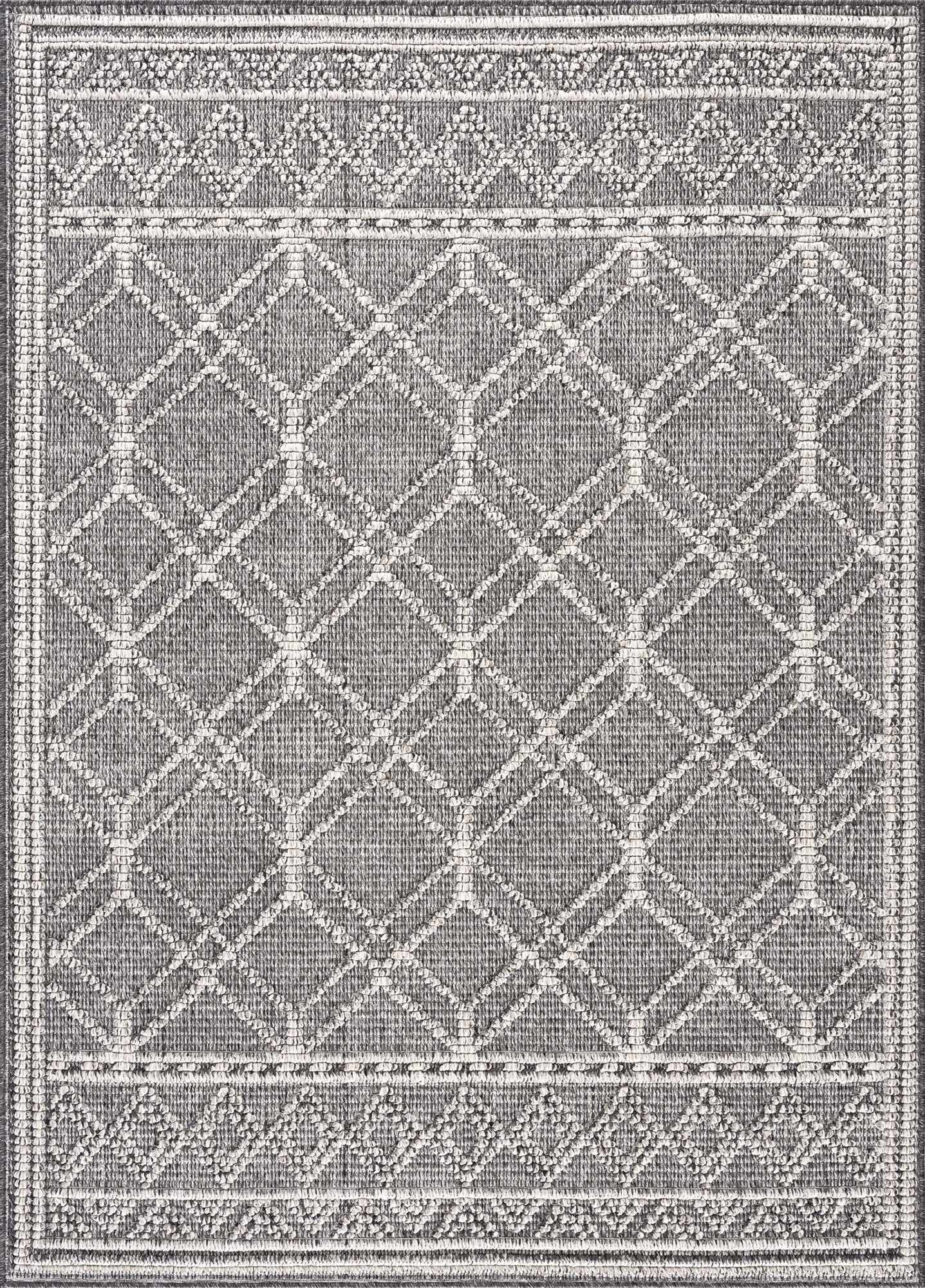 Elegant Hauteloom Diah Black & Bone Area Rug