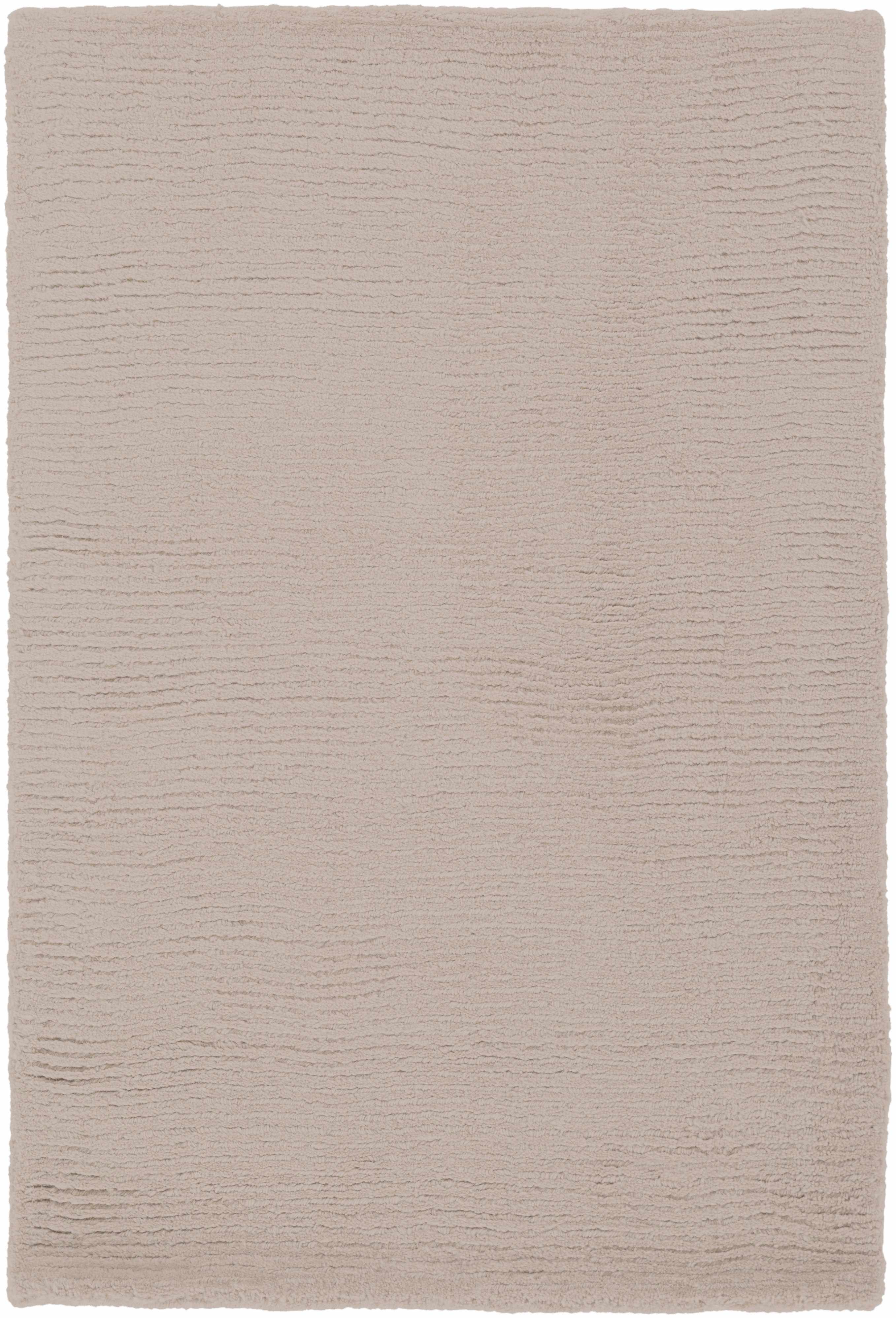 Luxurious Hauteloom Brockton Solid Tan Wool Rug