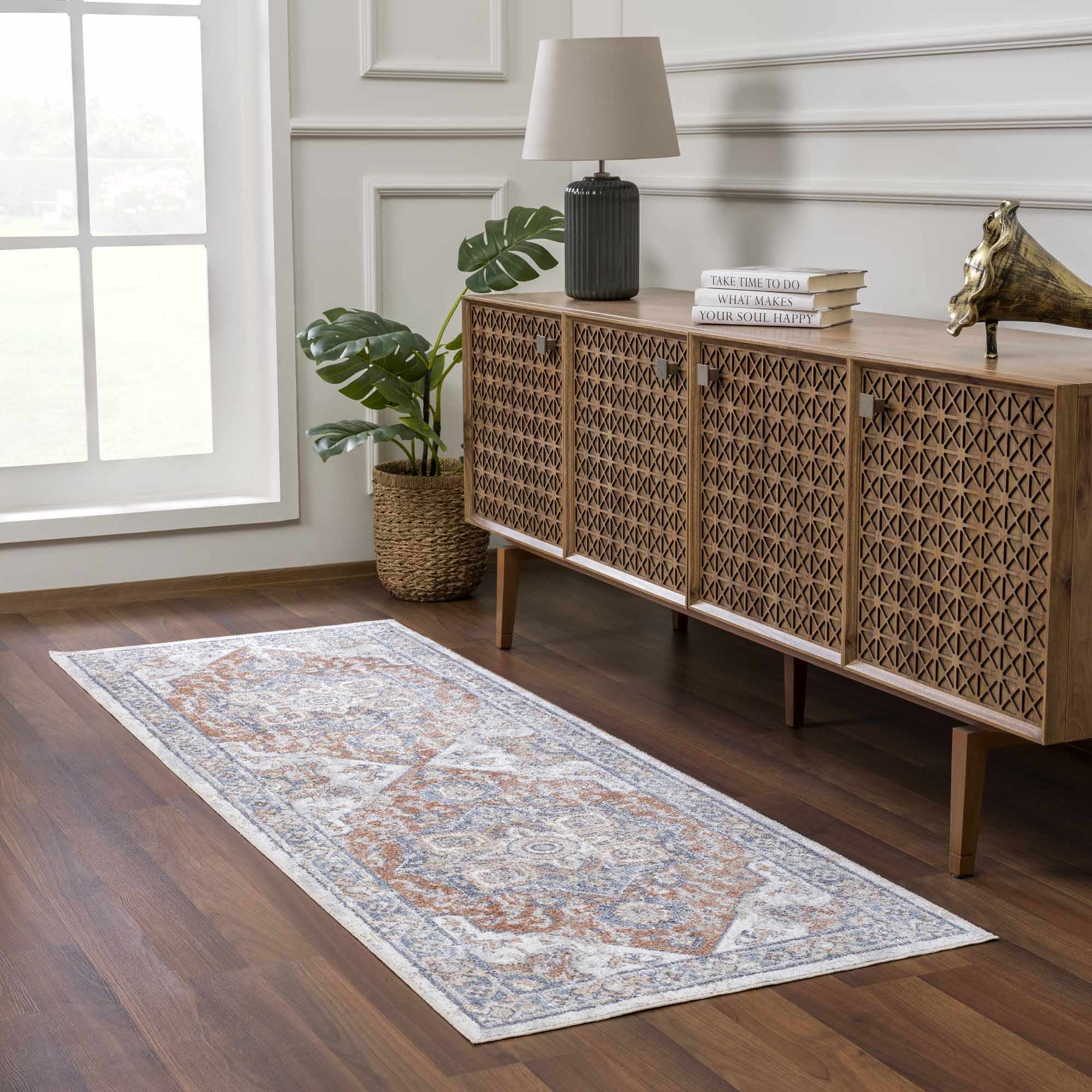 Hauteloom Erna Washable Luxury Runner & Area Carpet