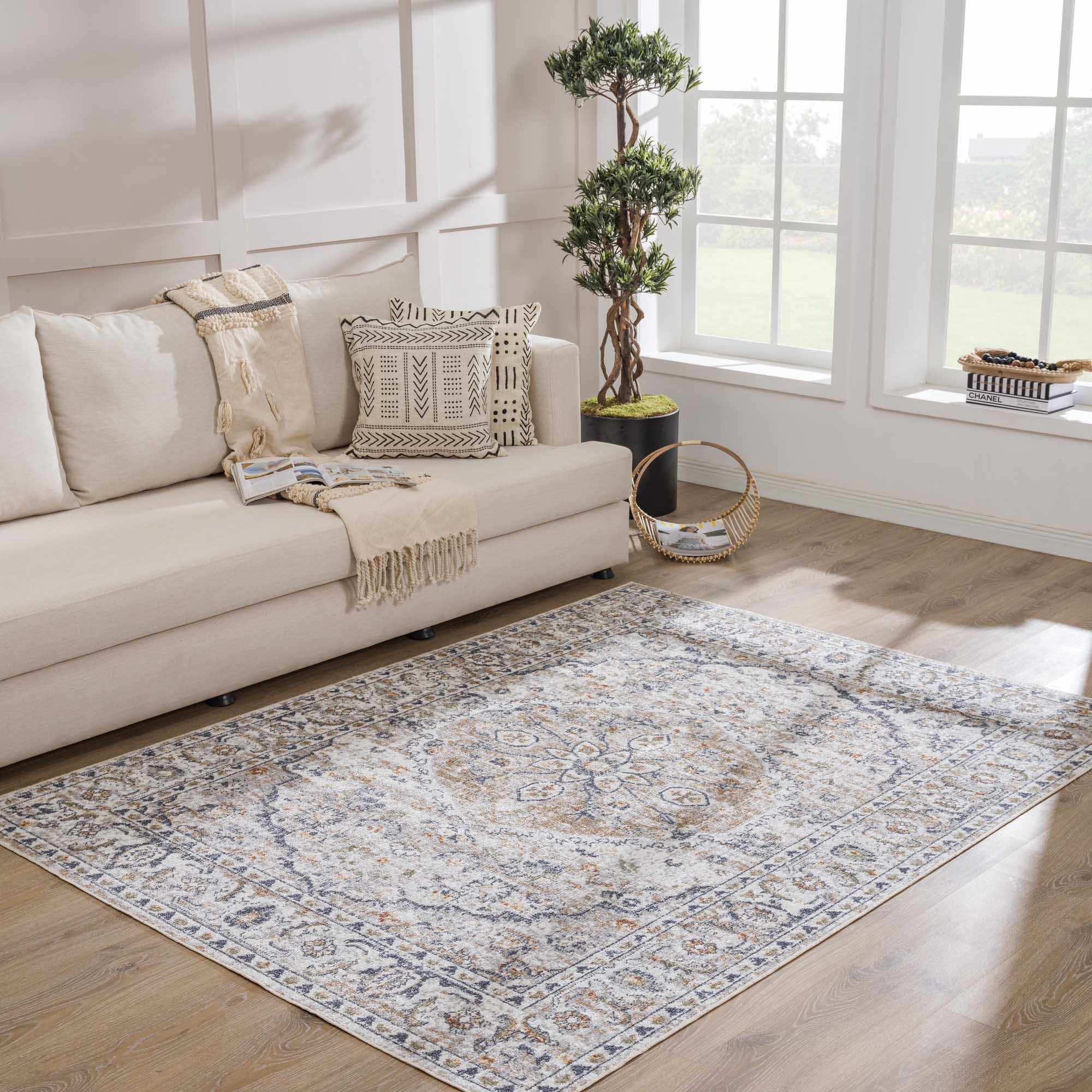Revitalize Your Space with Hauteloom Hiti Cream Washable Performance Rug