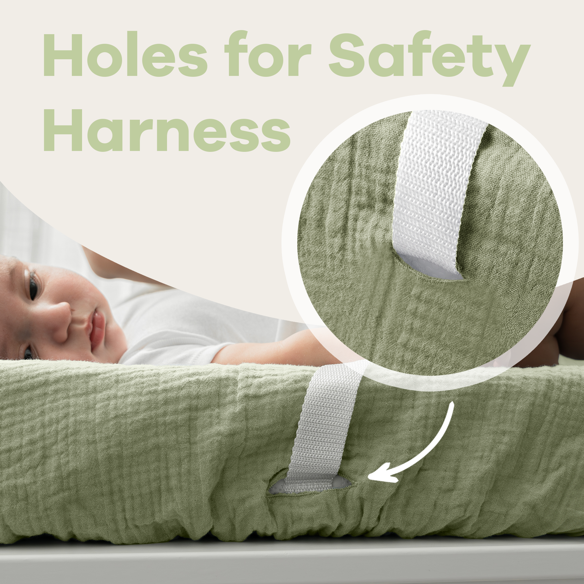 Comfy Cubs Ultra-Soft Muslin Fitted Changing Pad Cover - The Perfect for Your Little One