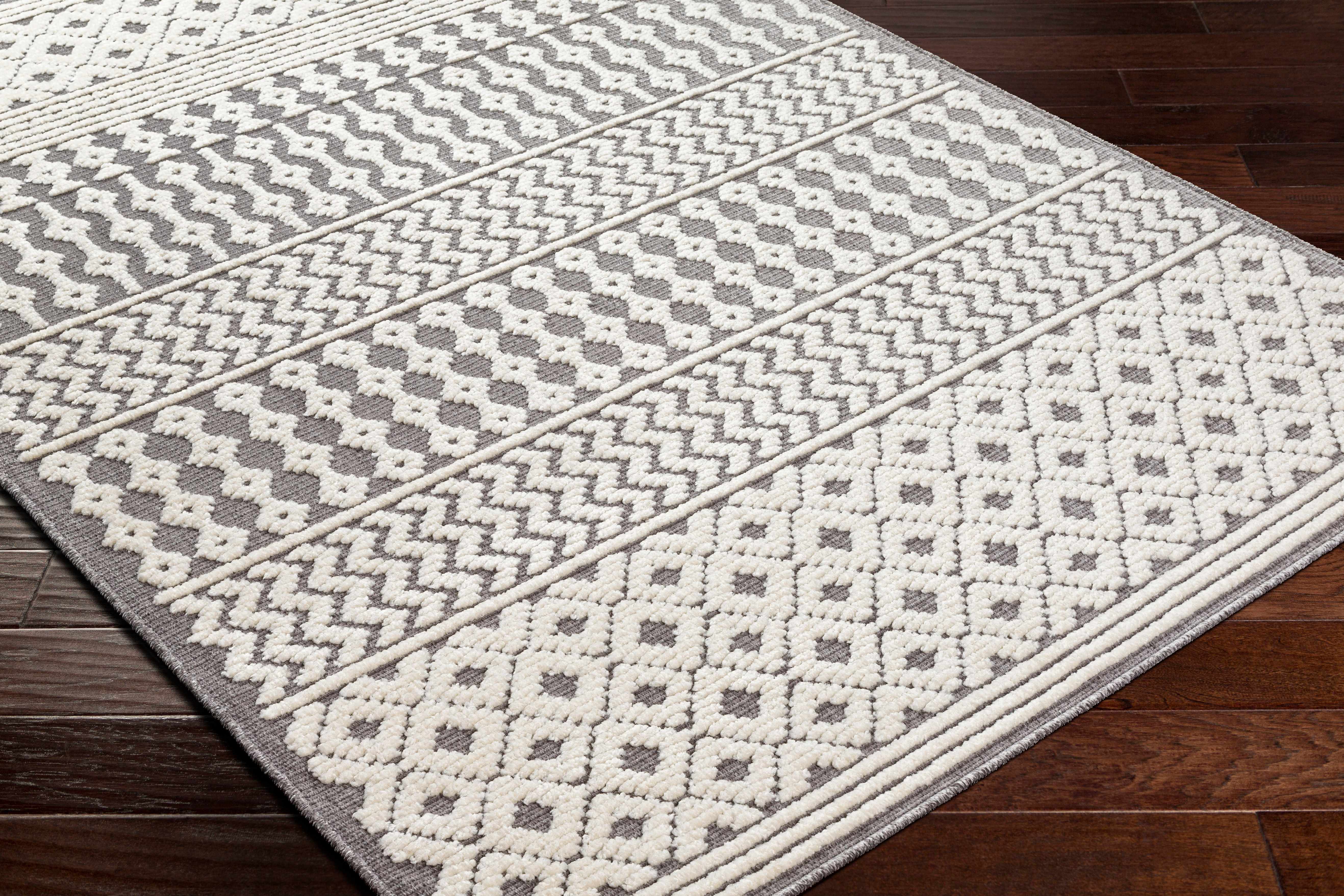 Revitalize Your Space with Hauteloom Drago Gray Washable Area Rug