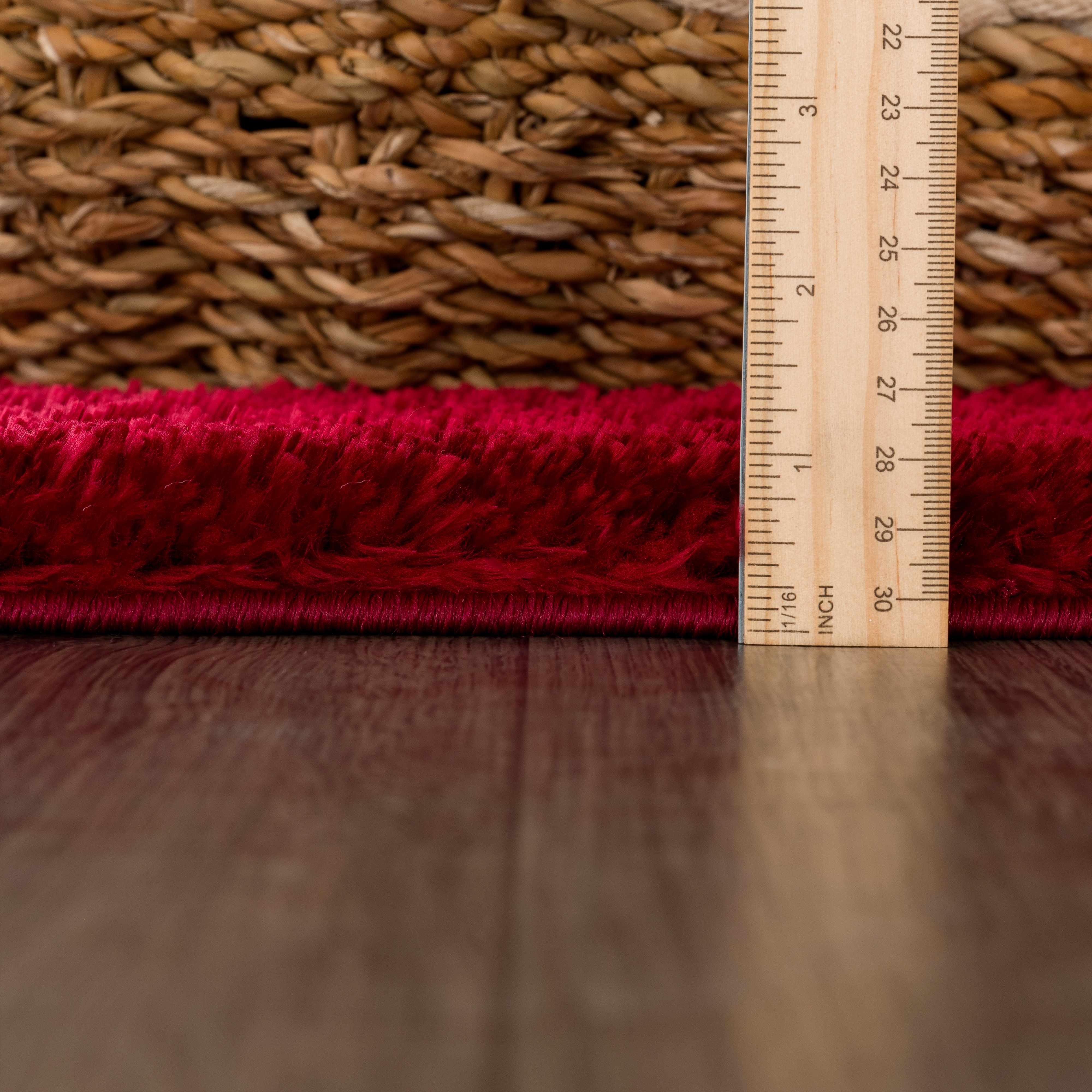 Luxurious Hauteloom Heavenly Red Plush Rug - Transform Your Space
