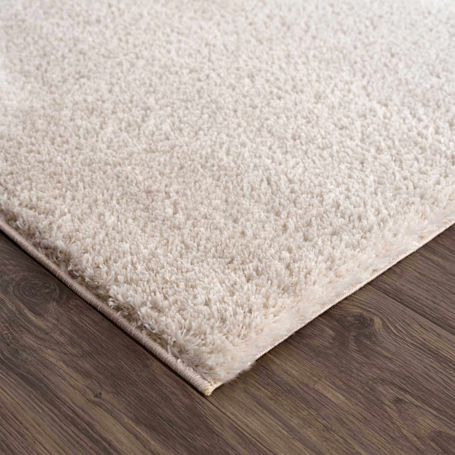 Indulge in Luxury: Hauteloom Heavenly Solid Beige Plush Rug
