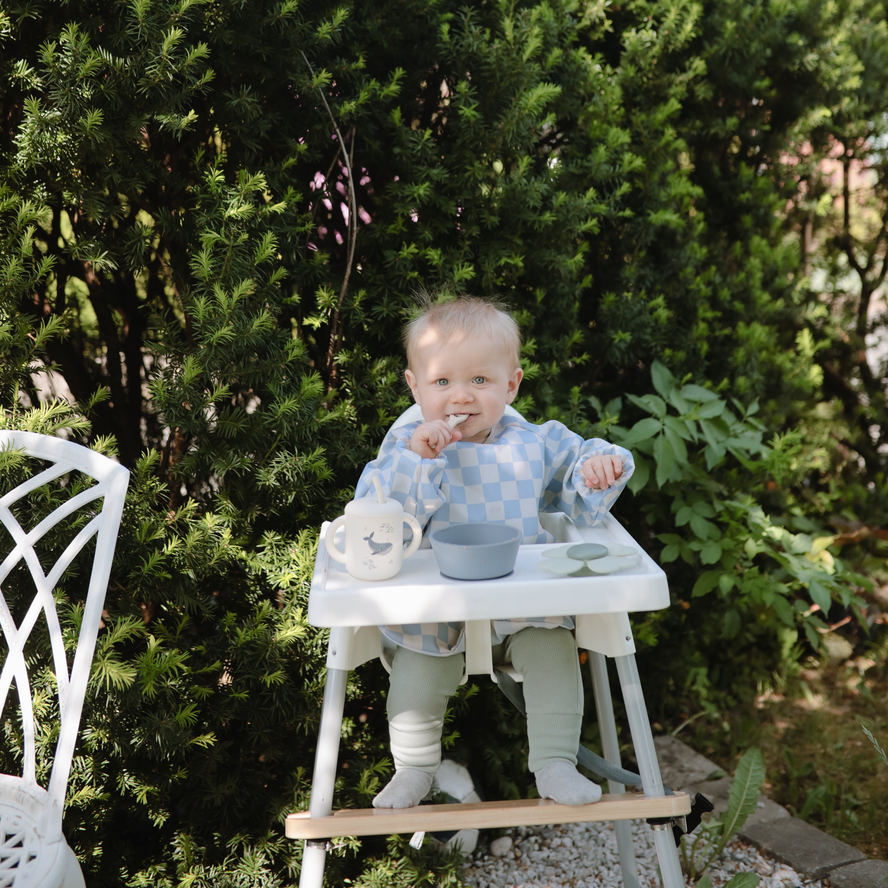Messy Moments Made Easy: Mushie Long Sleeve Bib