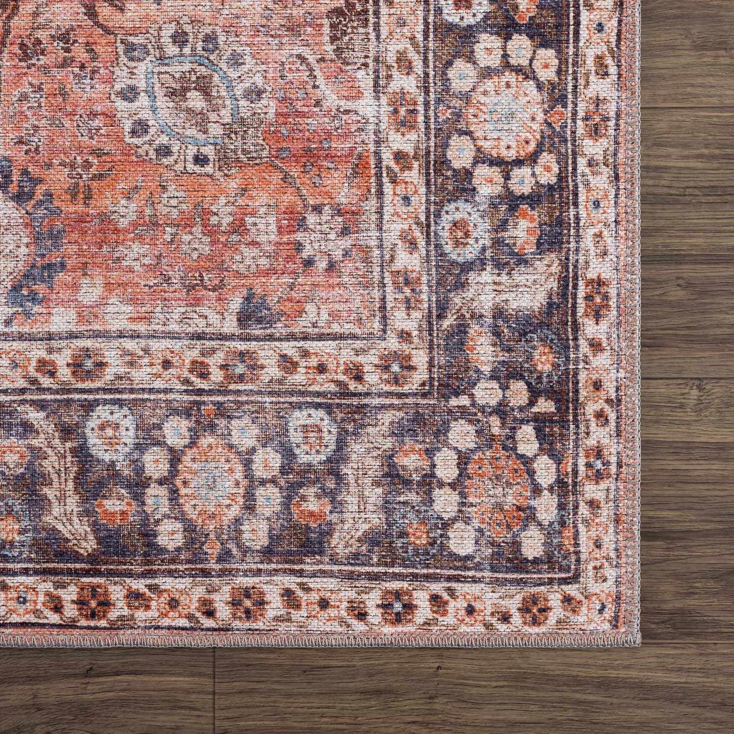 Gorgeous Hauteloom Ganyangan Red Washable Rug