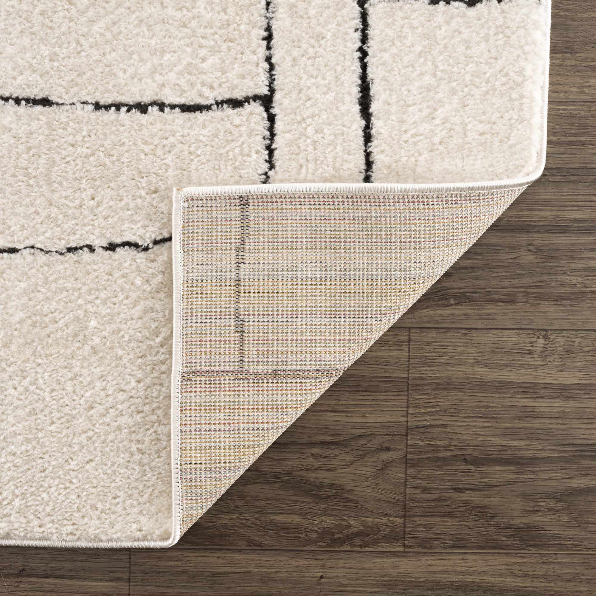 Elegant Hauteloom Keats Black & White Area Rug