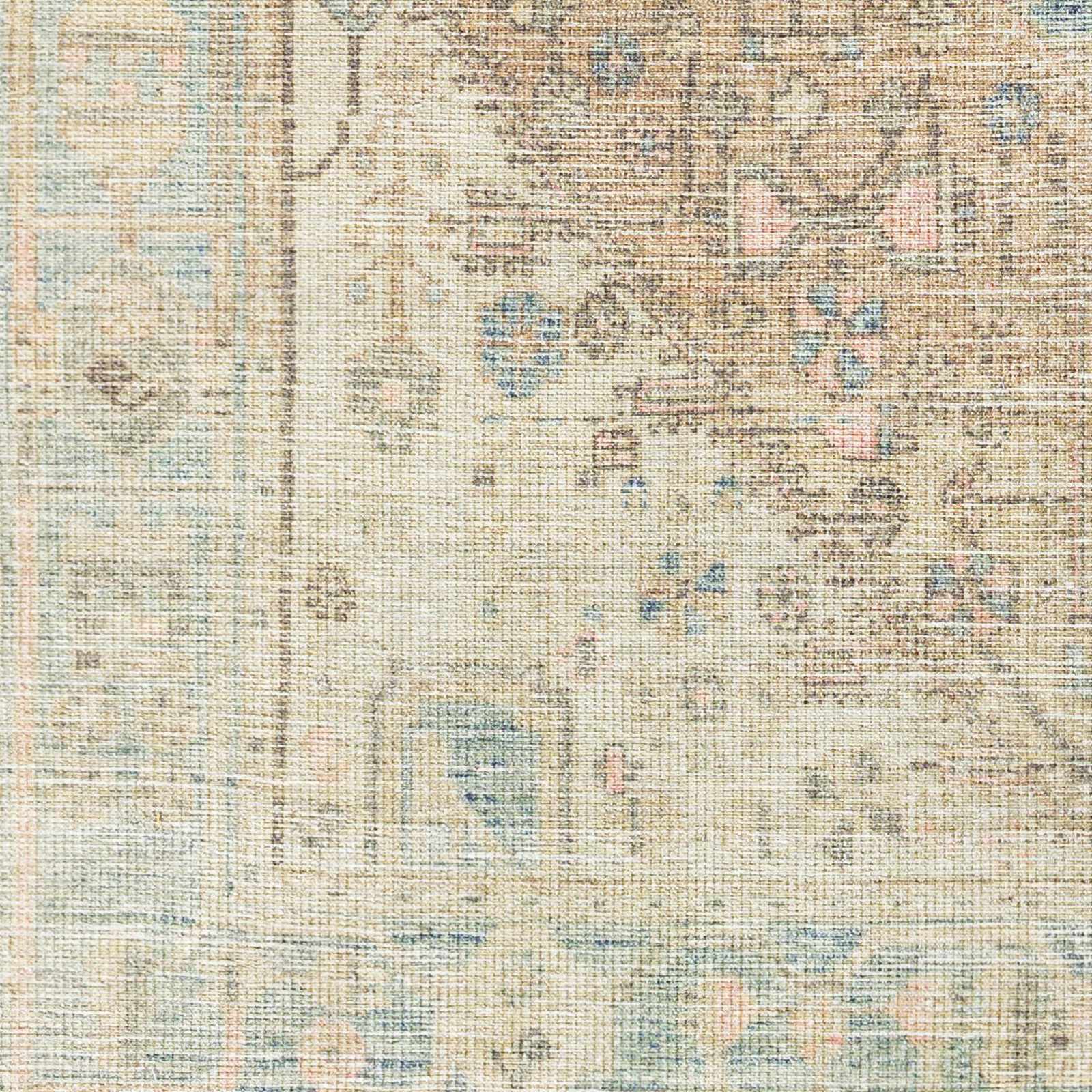 Hauteloom Baloy Vintage Area Rug - Light Olive: Add a Touch of Boho Elegance to Your Space