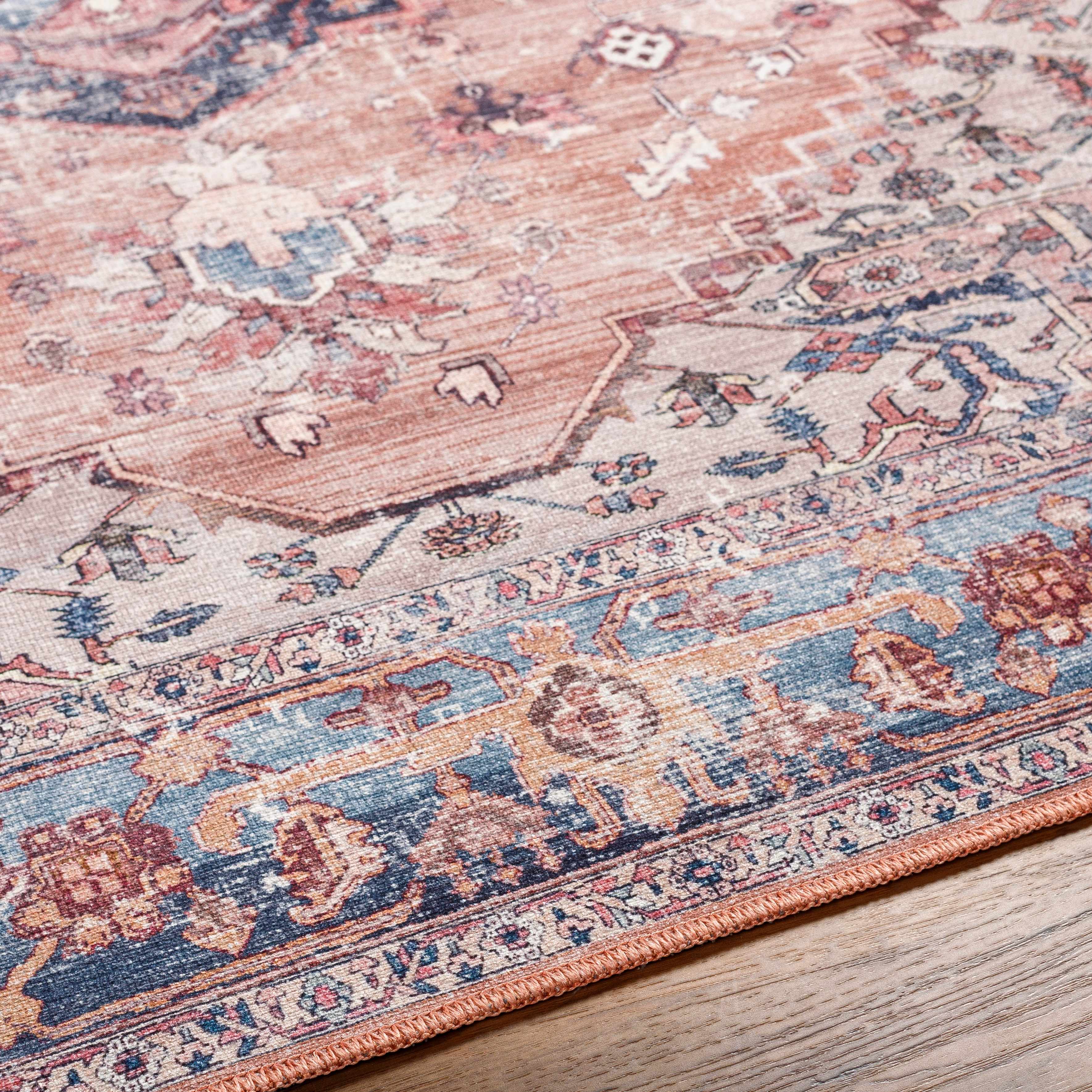 Hauteloom Kera Rust - Your Cozy and Stylish Washable Area Rug