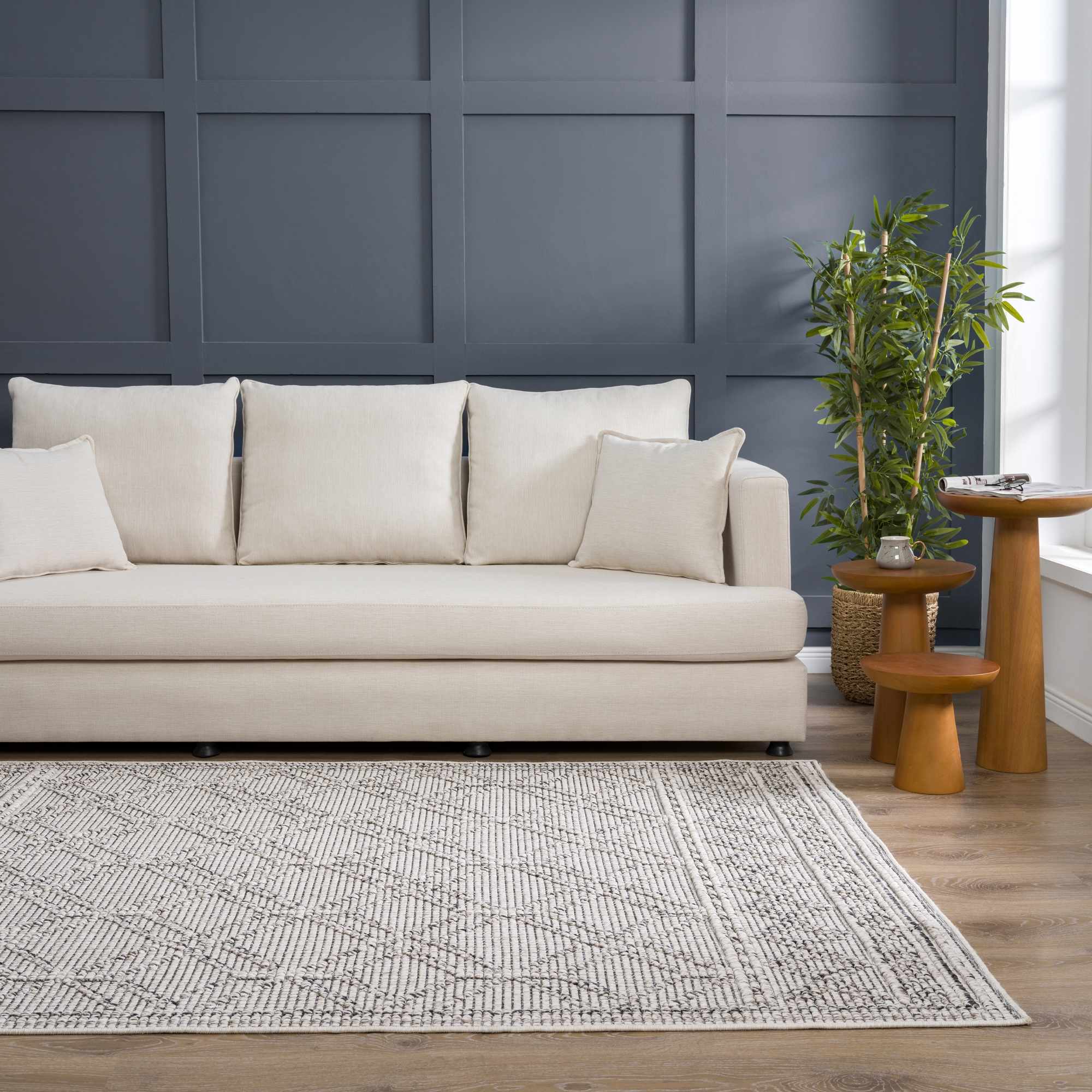 Hauteloom Diah Bone Area Rug - Transform Your Space