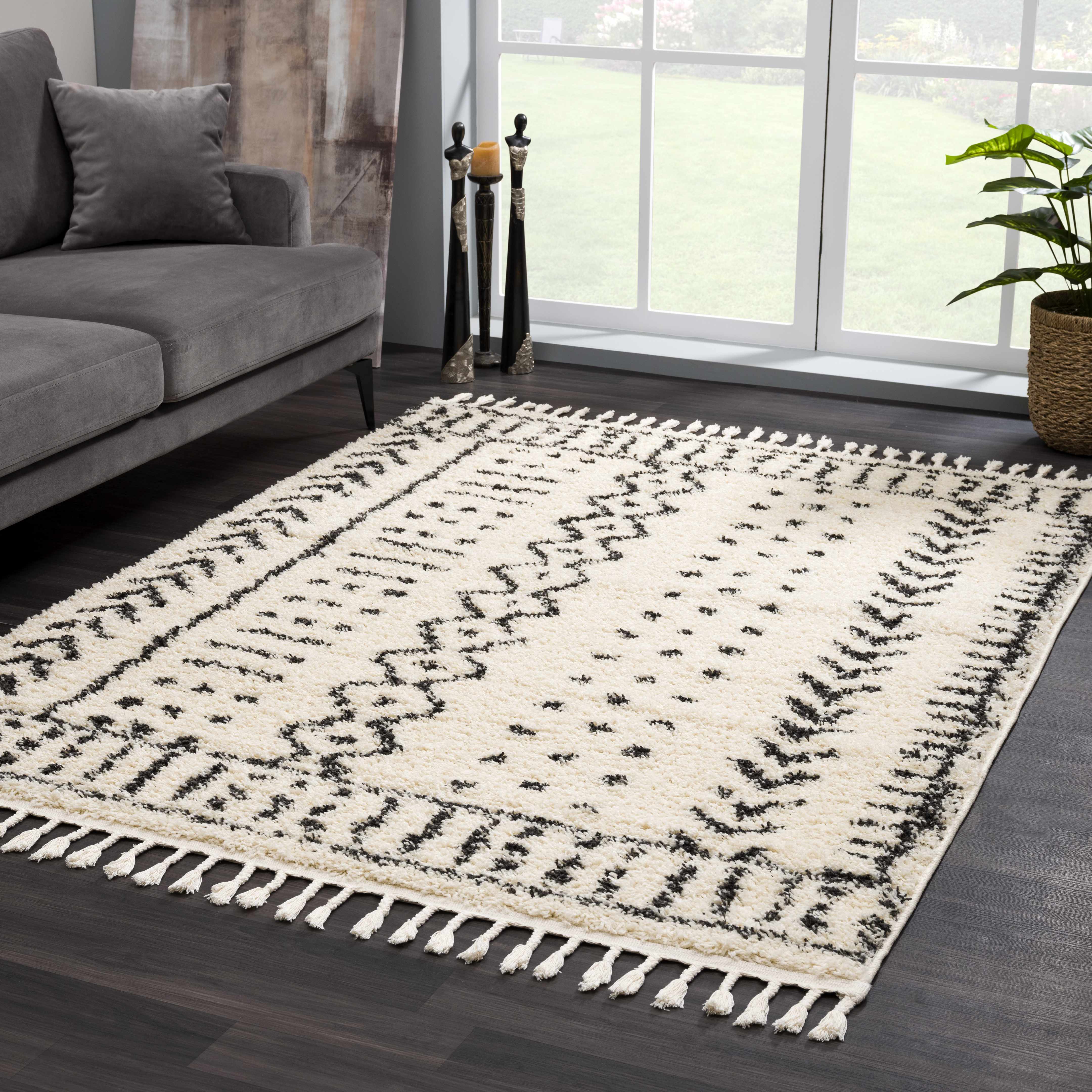 Hauteloom Hauppauge Bohemian Berber Shag Plush Carpet - Inviting Luxury!