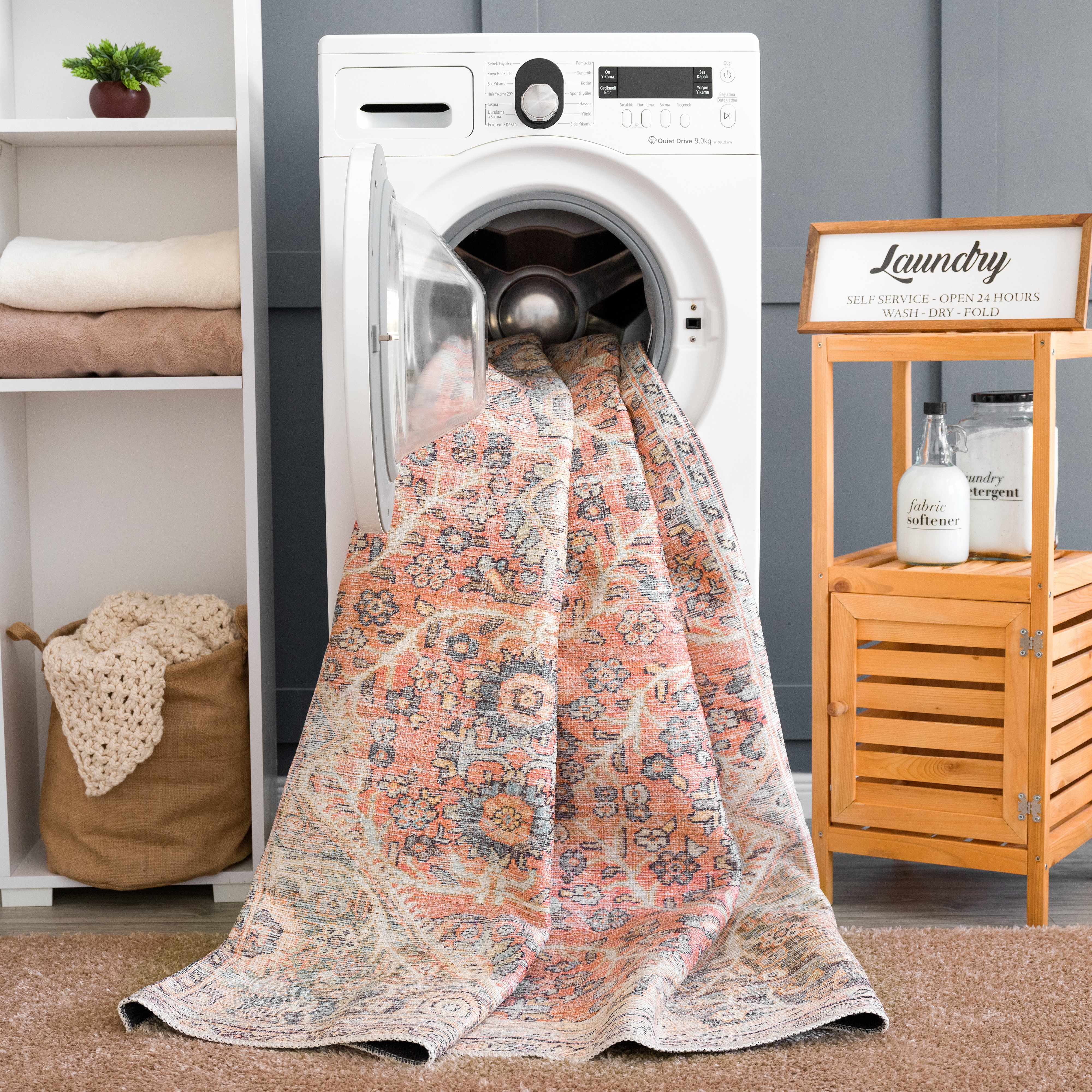 Hauteloom Konstantina Washable Luxury Area Rug