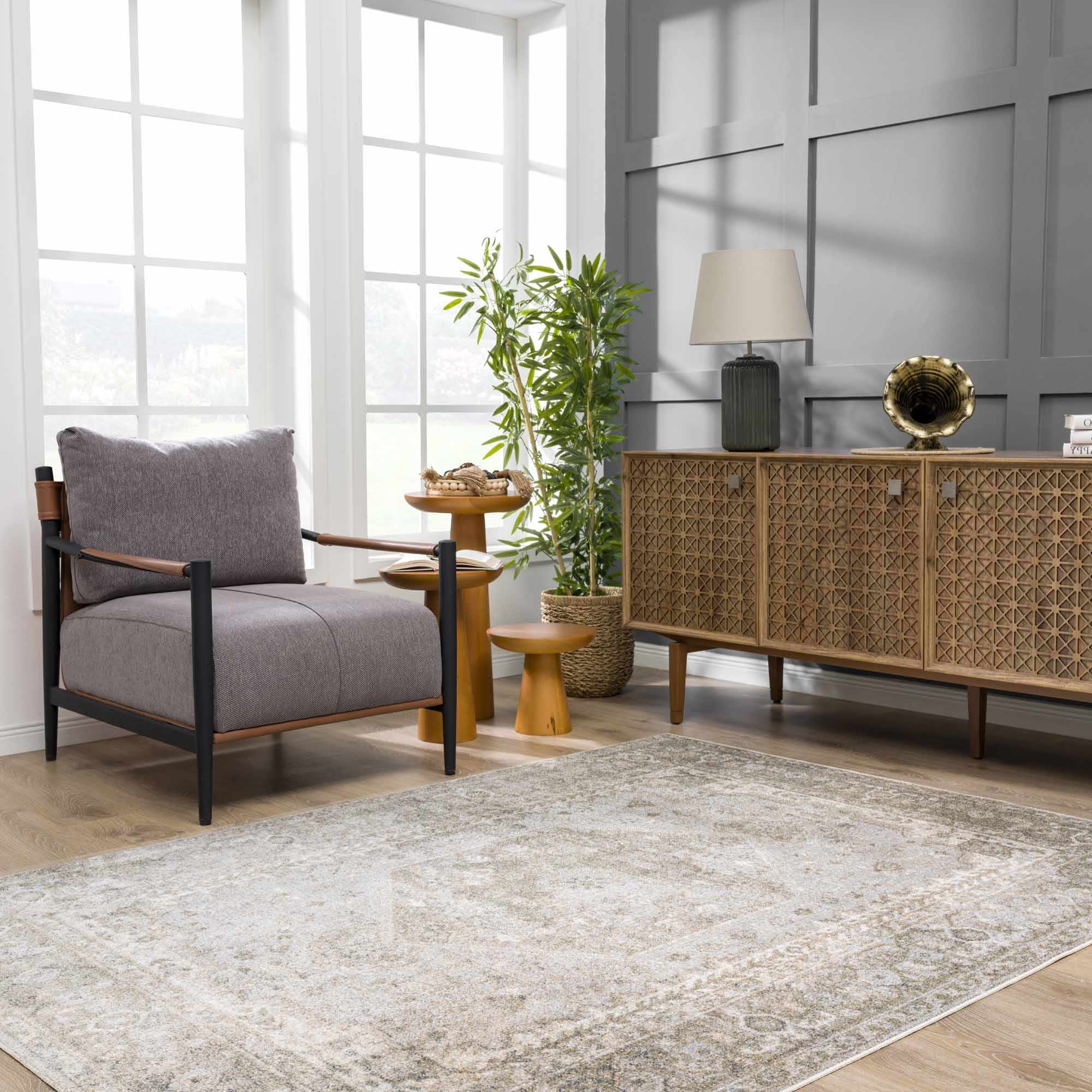 Gael Cream Washable Area Rug by Hauteloom - A Stylish and Practical Addition to Your Space