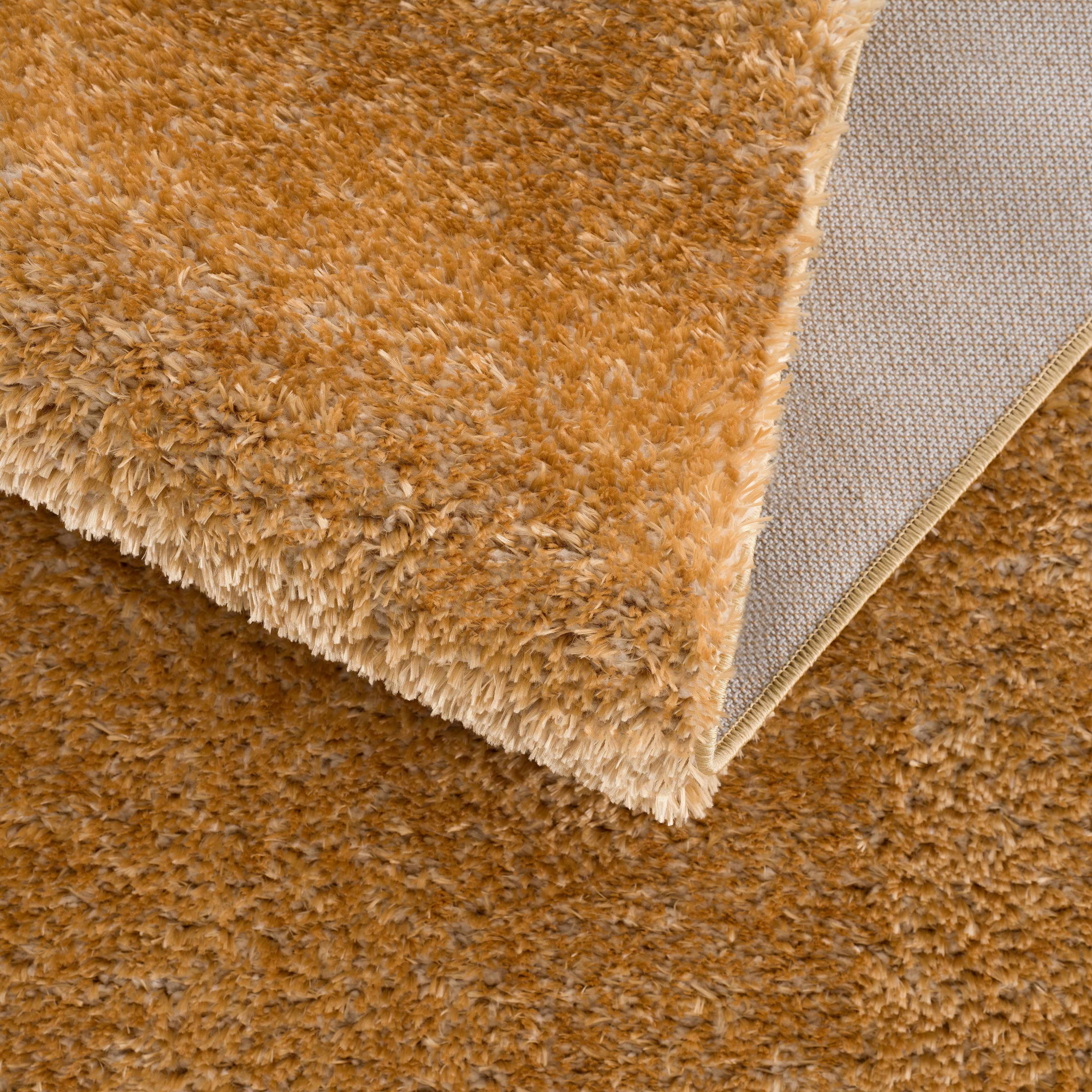 Luxurious Hauteloom Heavenly Mustard Plush Rug - Add a Touch of Elegance to Your Space
